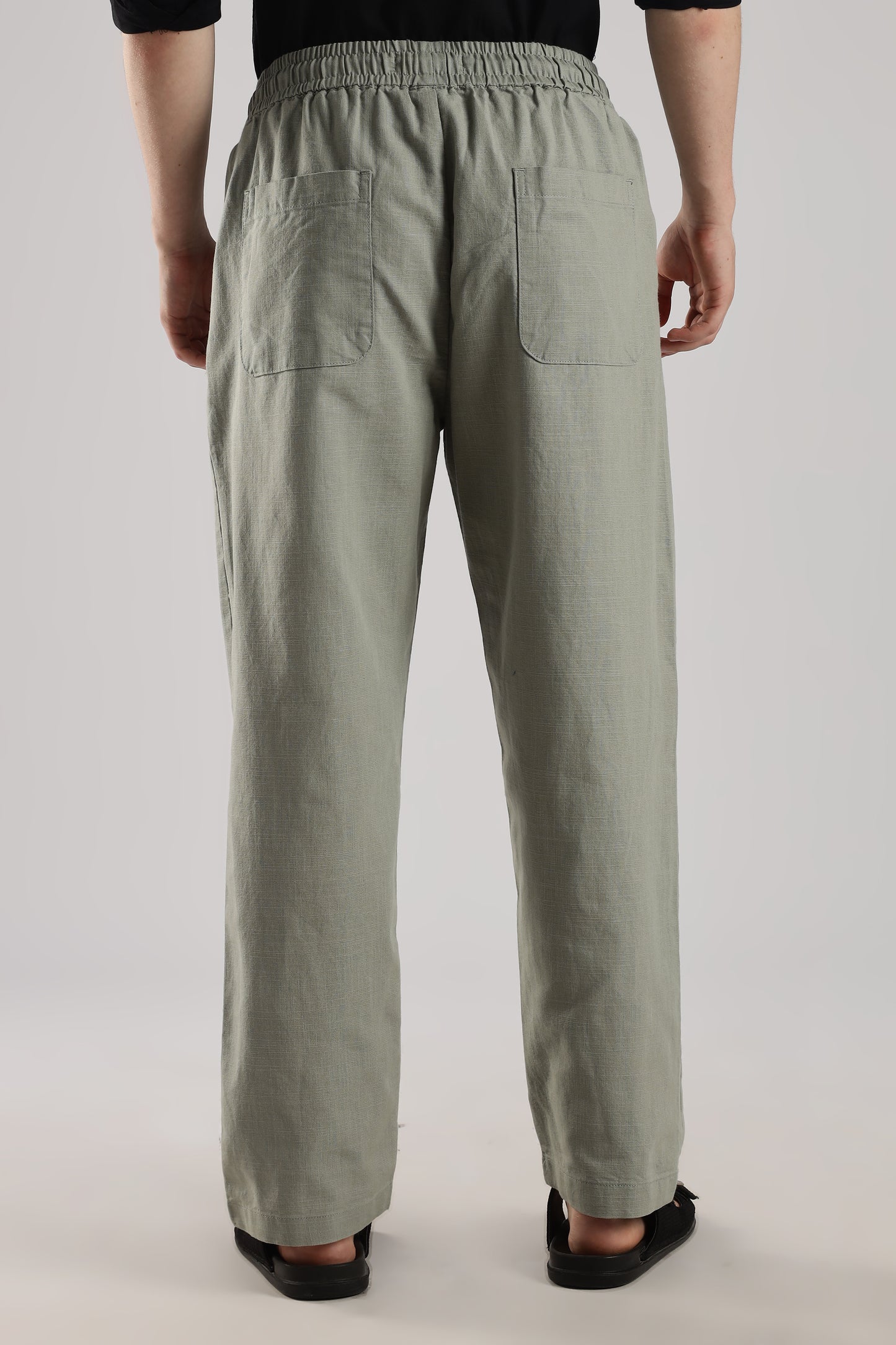 Linen Loose Fit Pant Pastel Green
