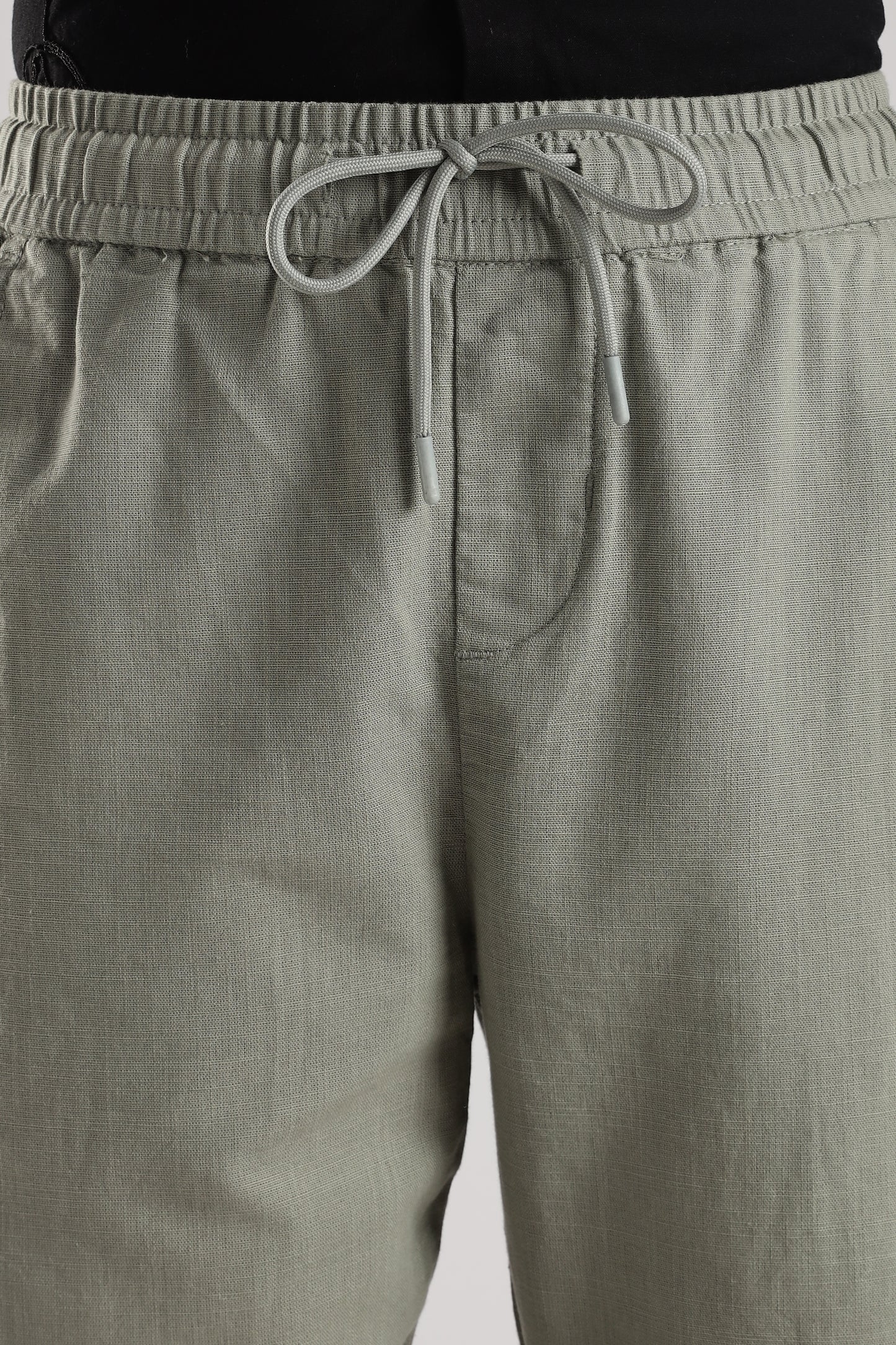 Linen Loose Fit Pant Pastel Green