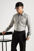 Plain Silver Mist Melange Wrinkle Free Shirt