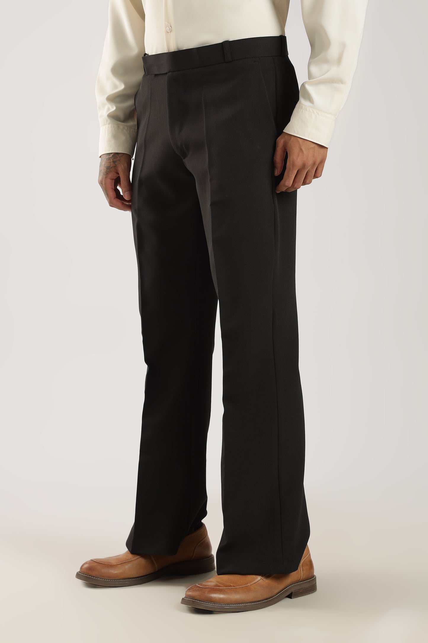Tailored Bootcut Stretch Trousers