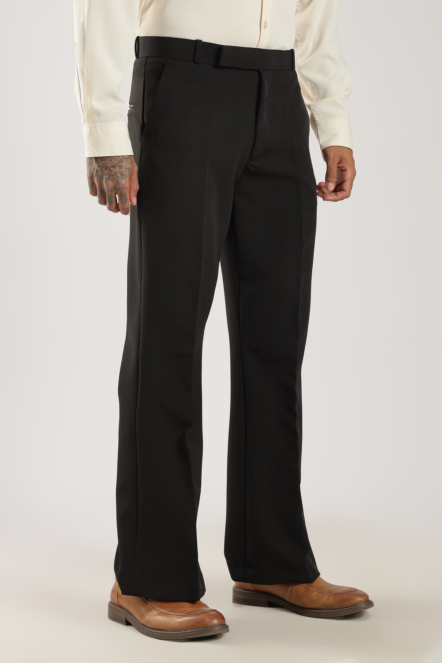 Tailored Bootcut Stretch Trousers