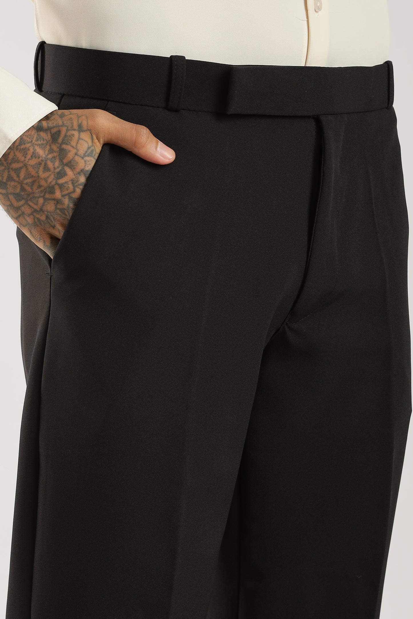 Tailored Bootcut Stretch Trousers