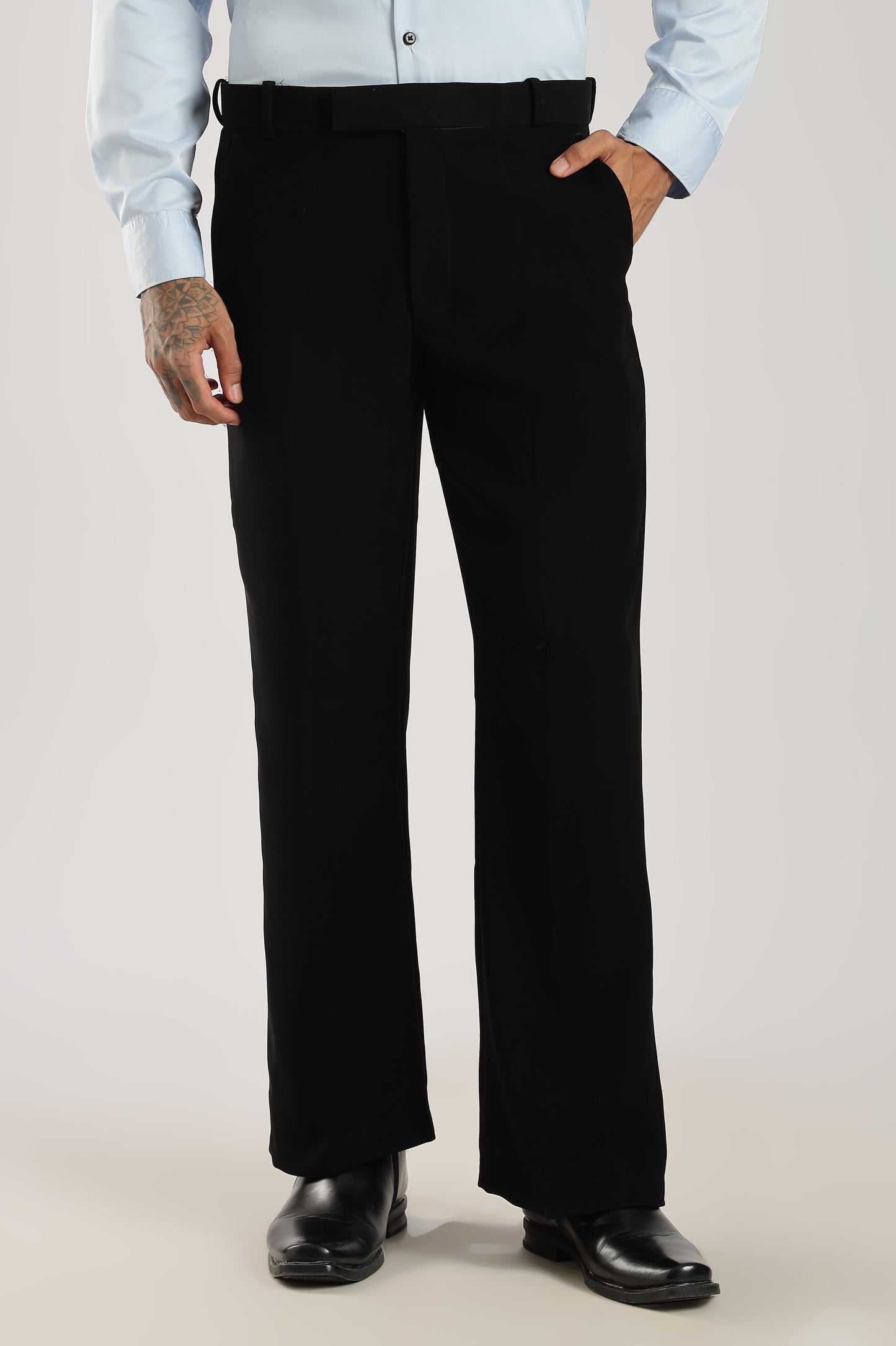 Signature Armani-Finish Bootcut Trousers