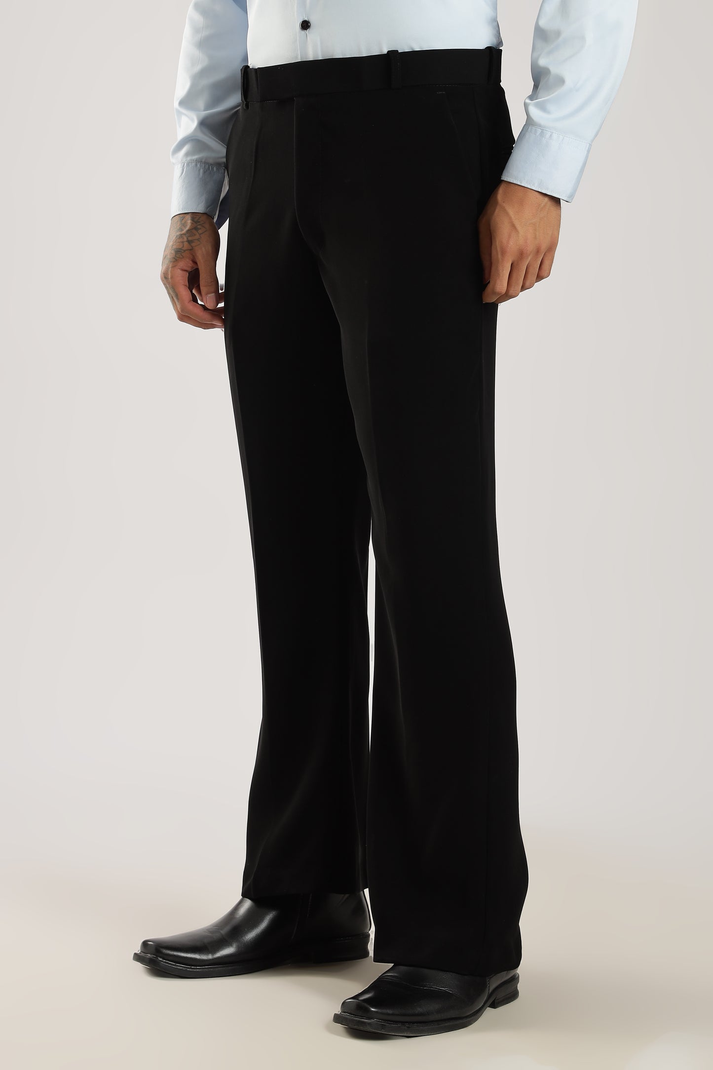 Signature Armani-Finish Bootcut Trousers