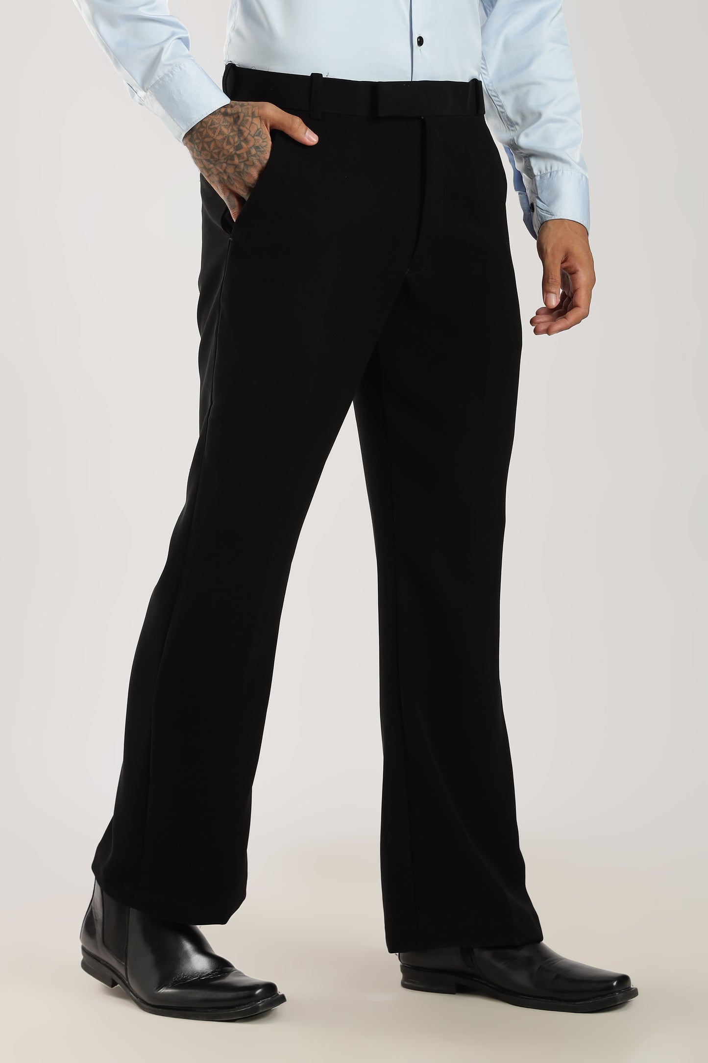 Signature Armani-Finish Bootcut Trousers