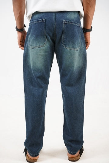Mom Fit Blue Shade Denim Jeans
