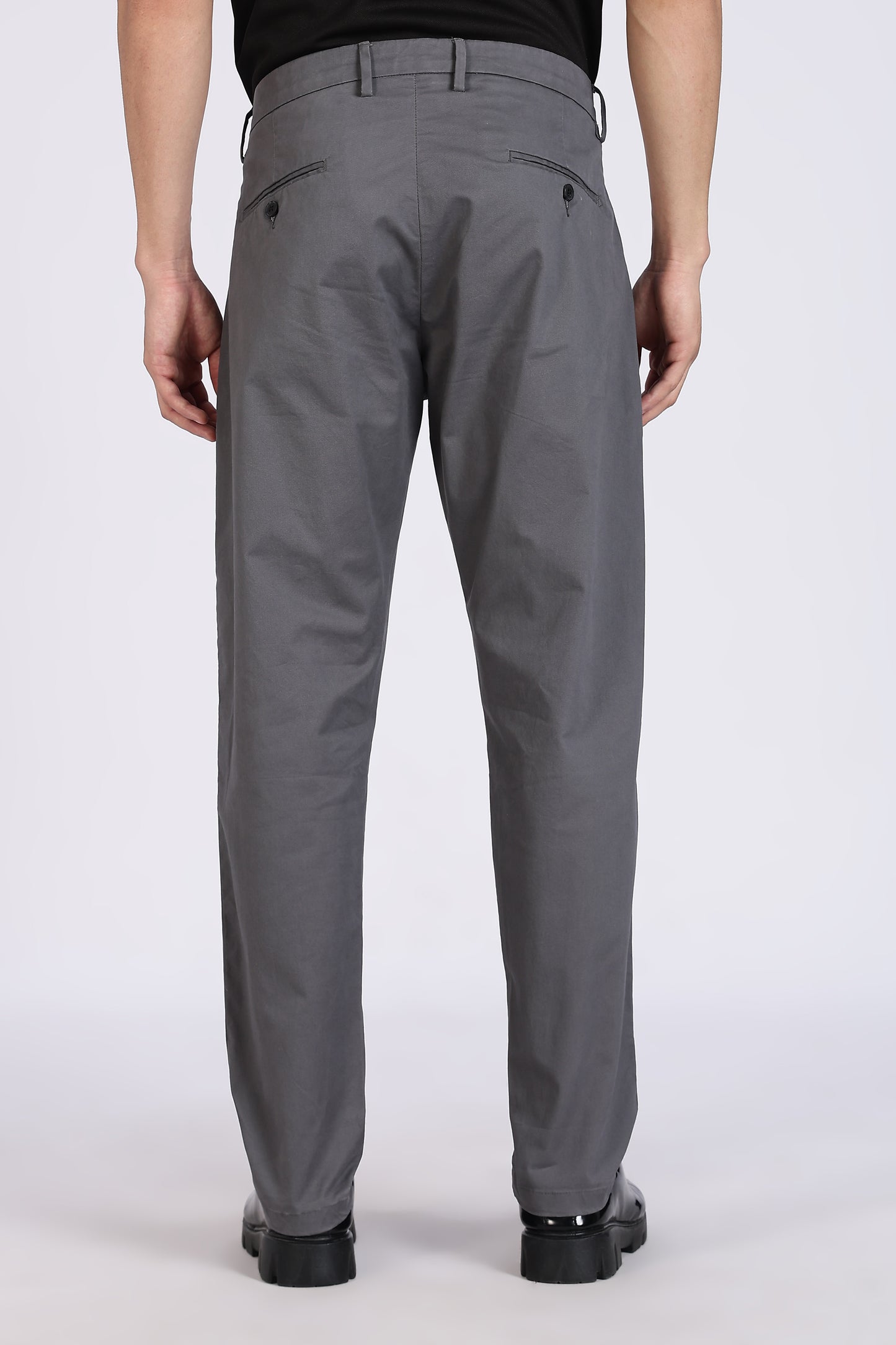 Cotton Chinos Pant Dark Grey
