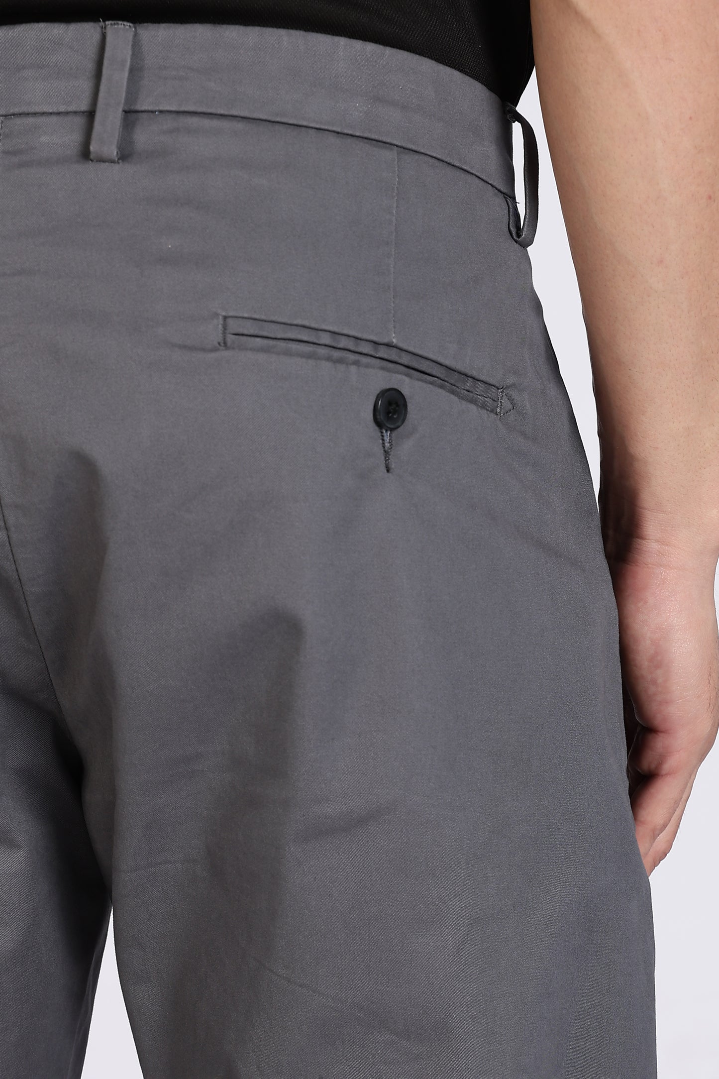 Cotton Chinos Pant Dark Grey