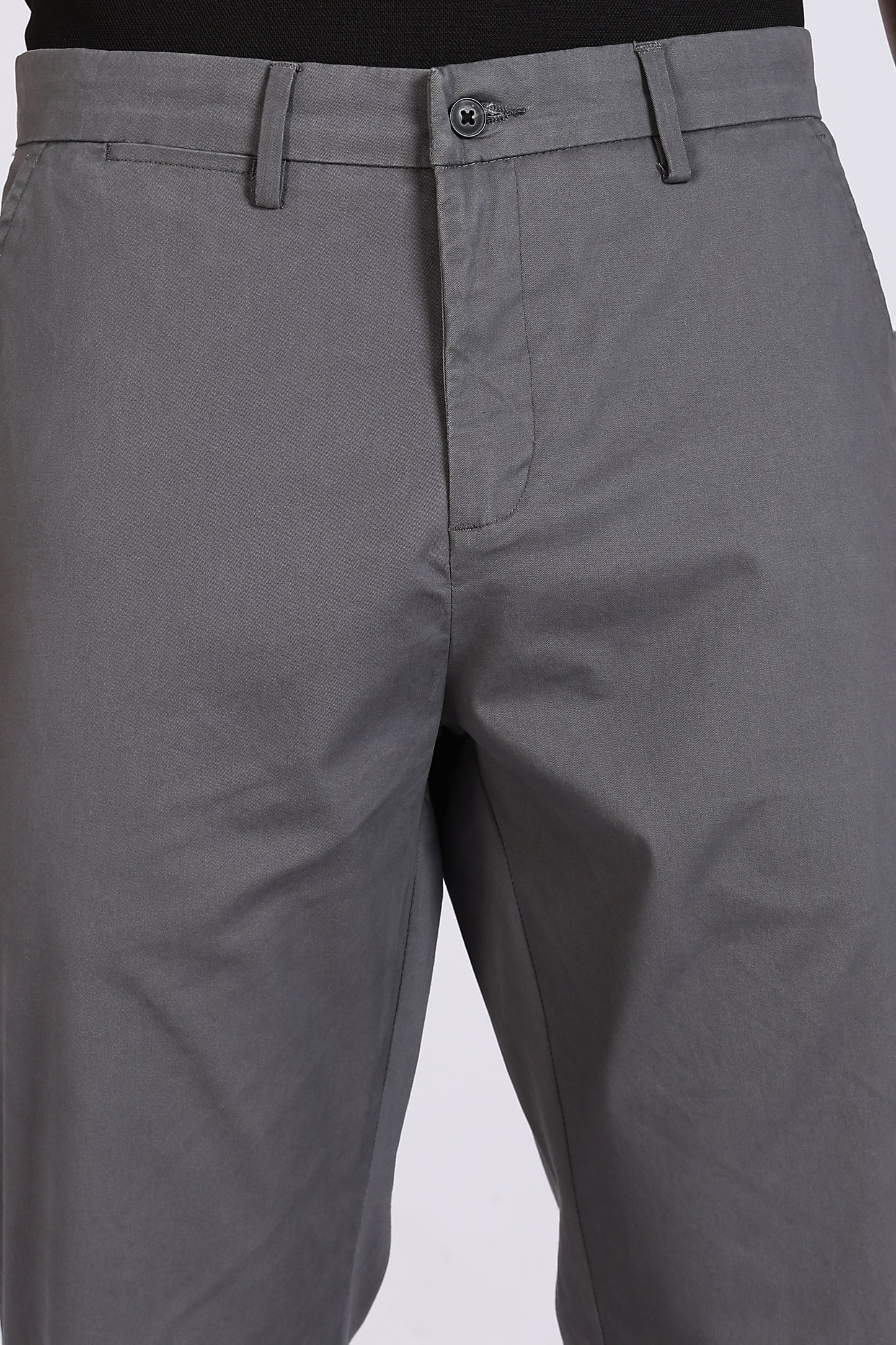 Cotton Chinos Pant Dark Grey