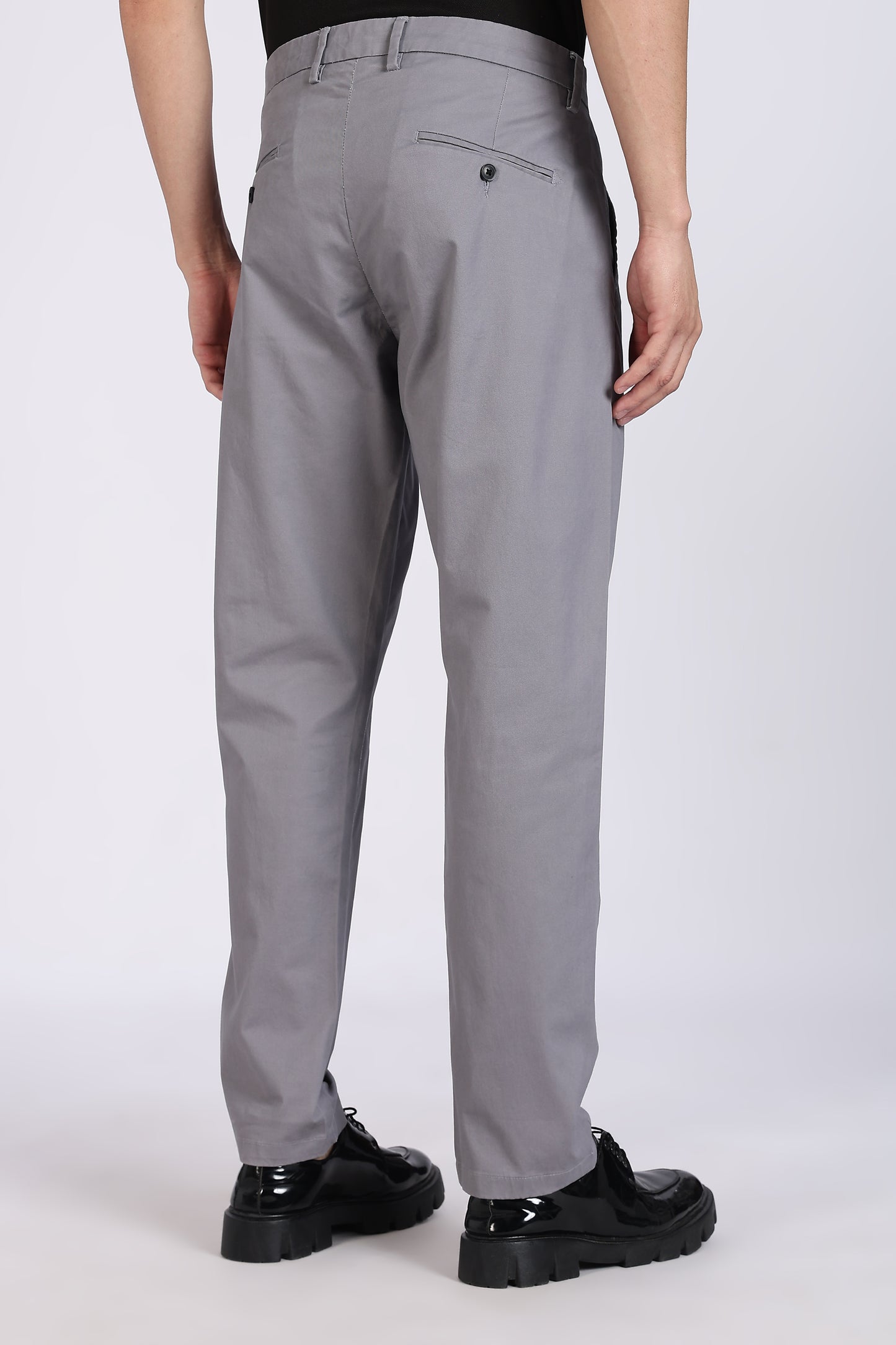 Cotton Chinos Pant Steel Grey