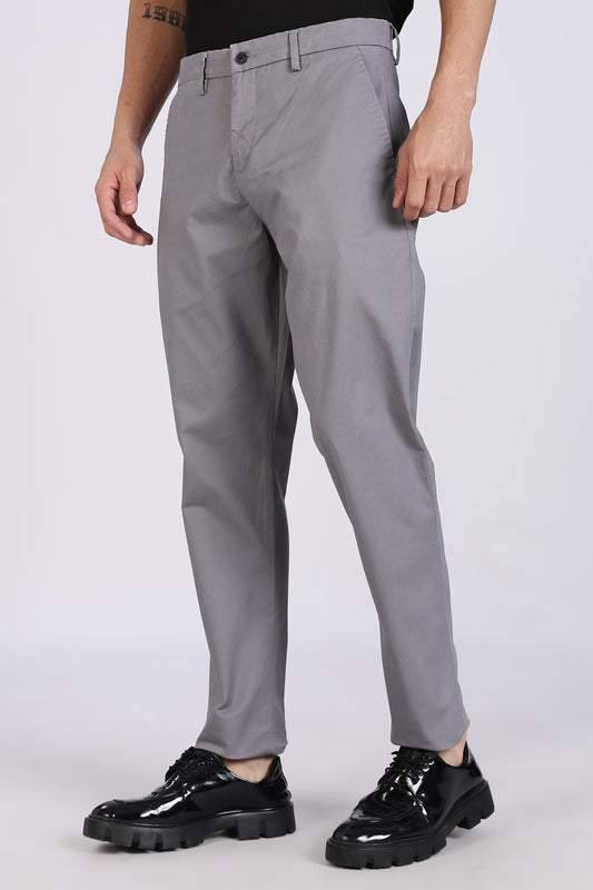 Cotton Chinos Pant Steel Grey