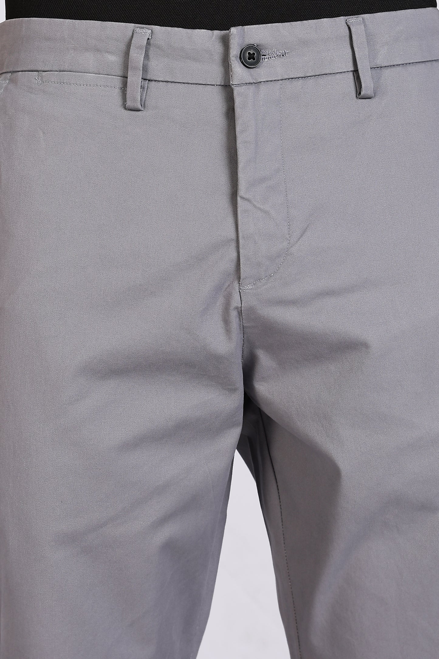 Cotton Chinos Pant Steel Grey