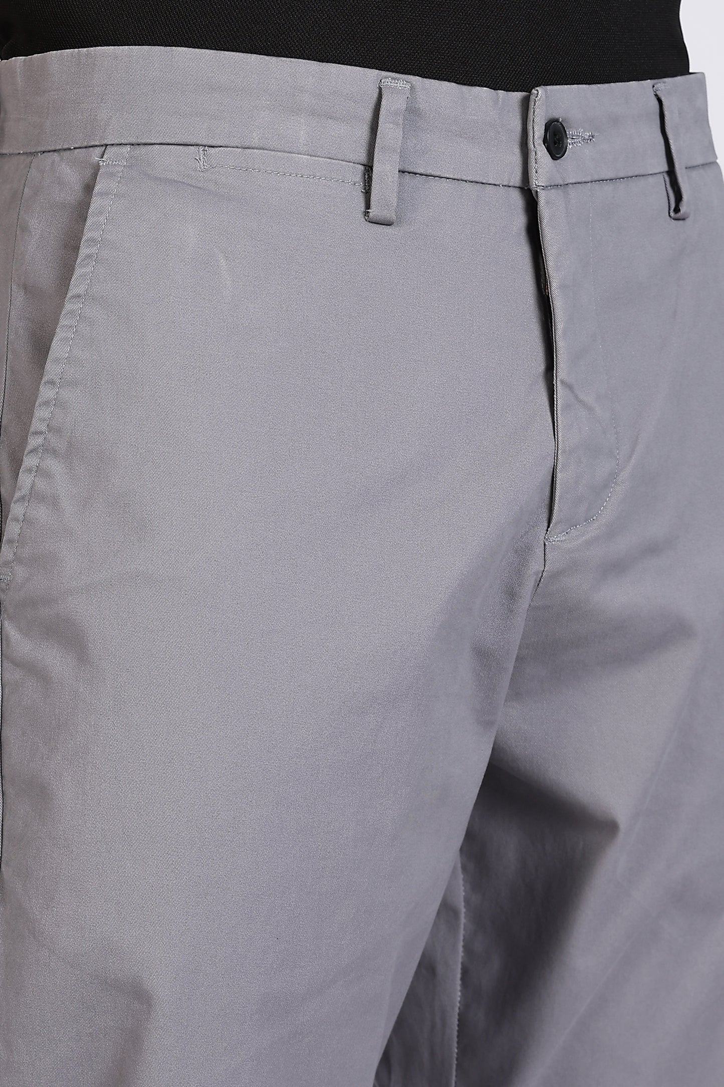 Cotton Chinos Pant Steel Grey
