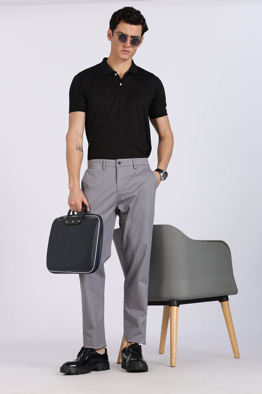 Cotton Chinos Pant Steel Grey
