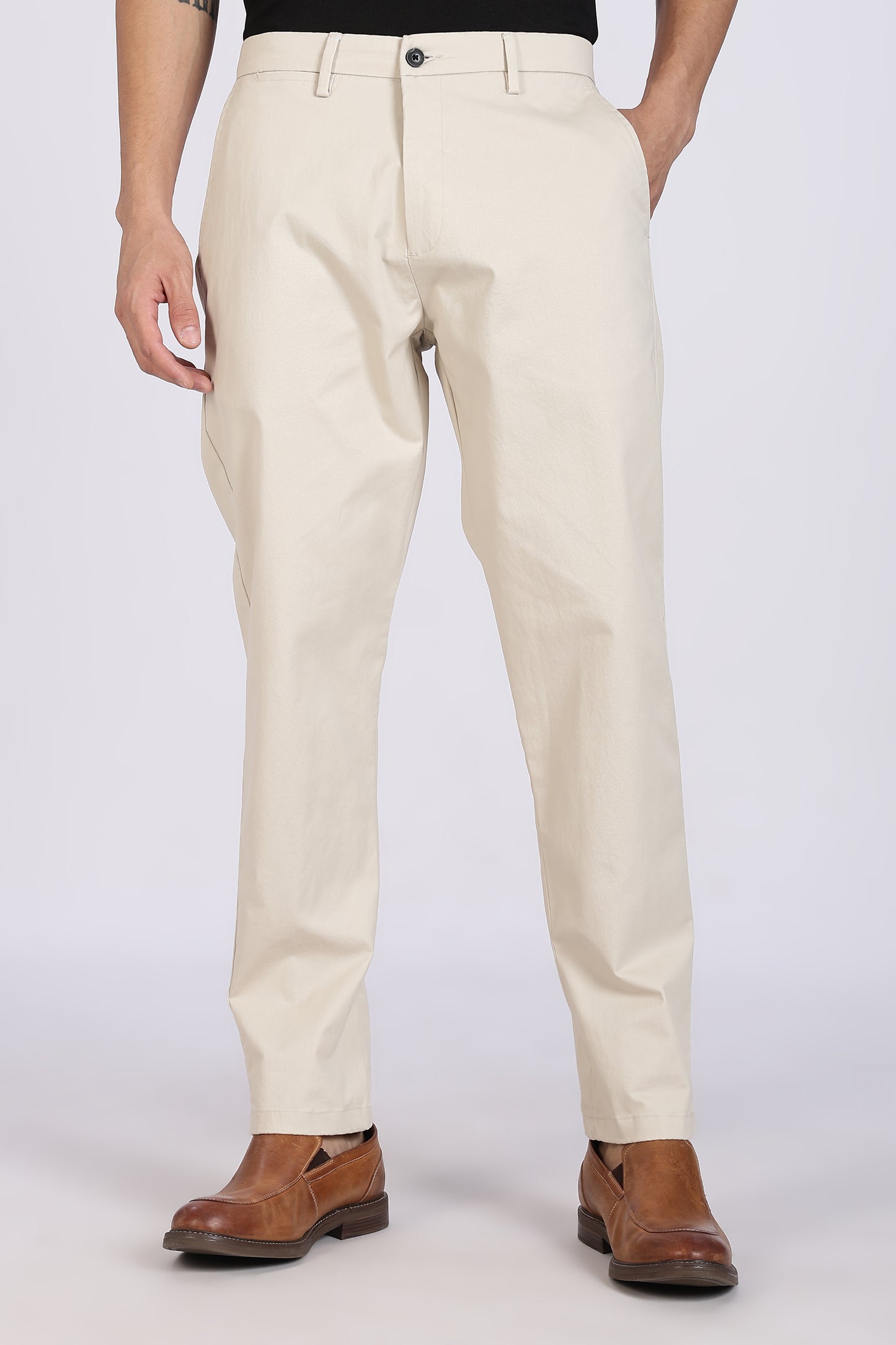 Cotton Chinos Pant Beige