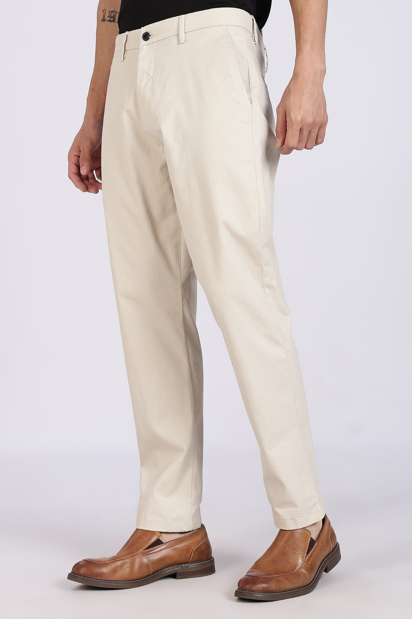 Cotton Chinos Pant Beige