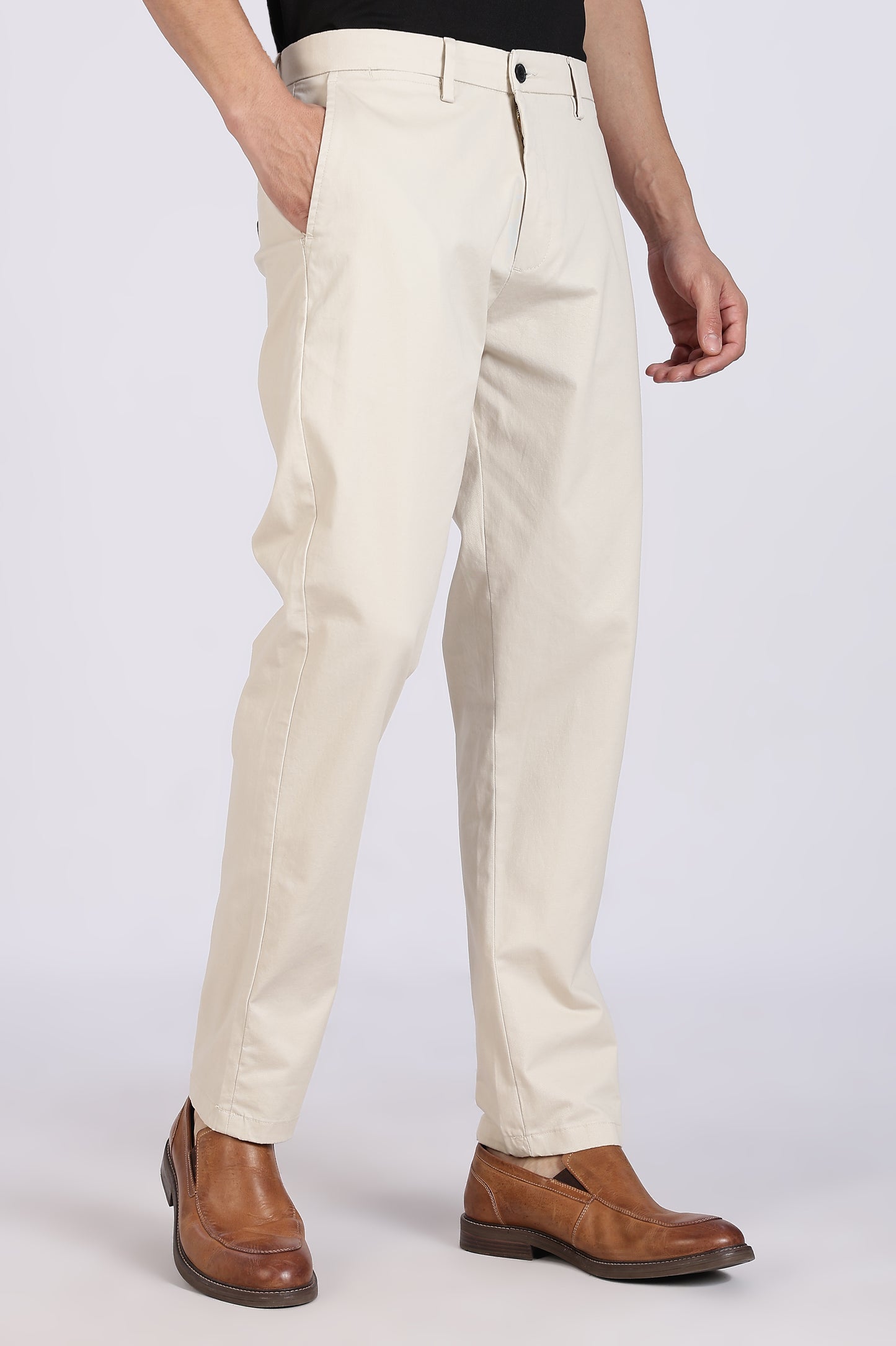 Cotton Chinos Pant Beige