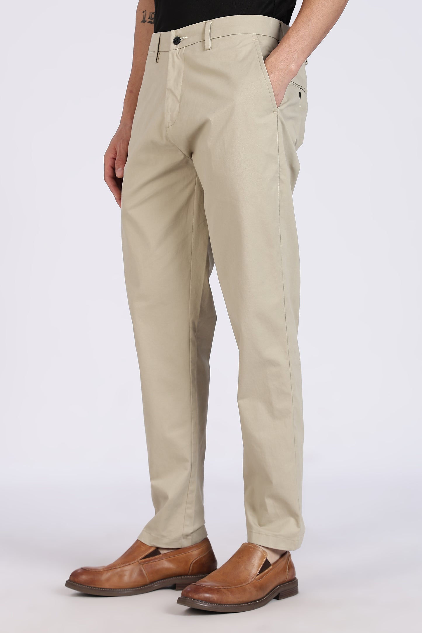 Cotton Chinos Pant Stone Beige