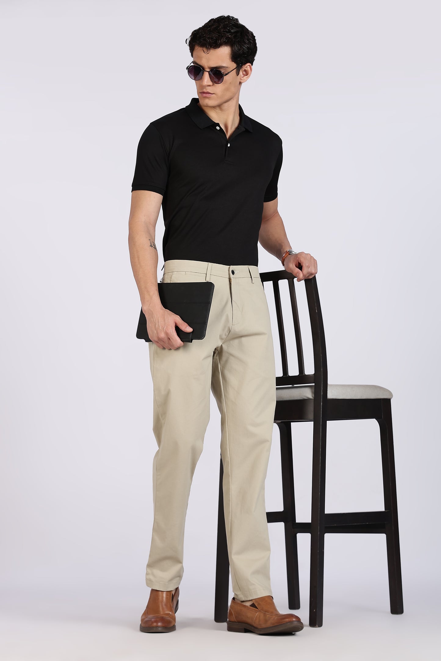 Cotton Chinos Pant Stone Beige
