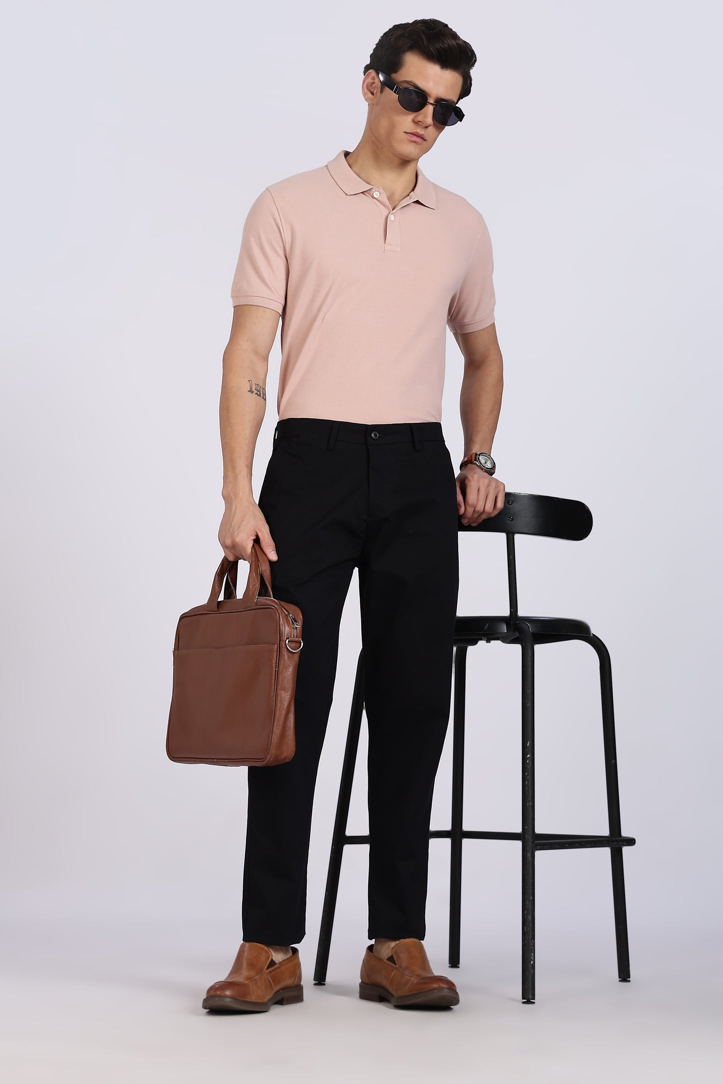 Cotton Chinos Pant Black