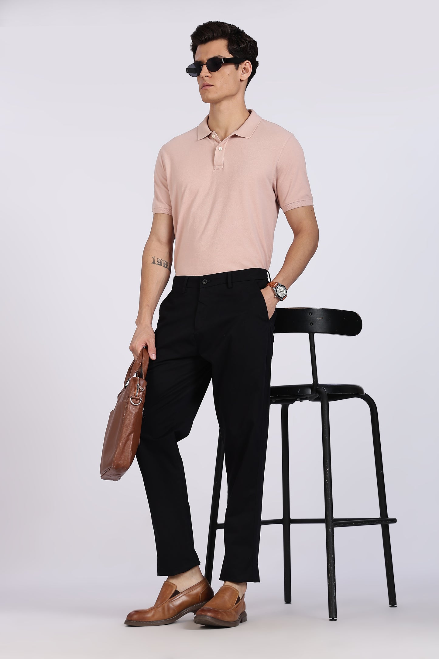 Cotton Chinos Pant Black