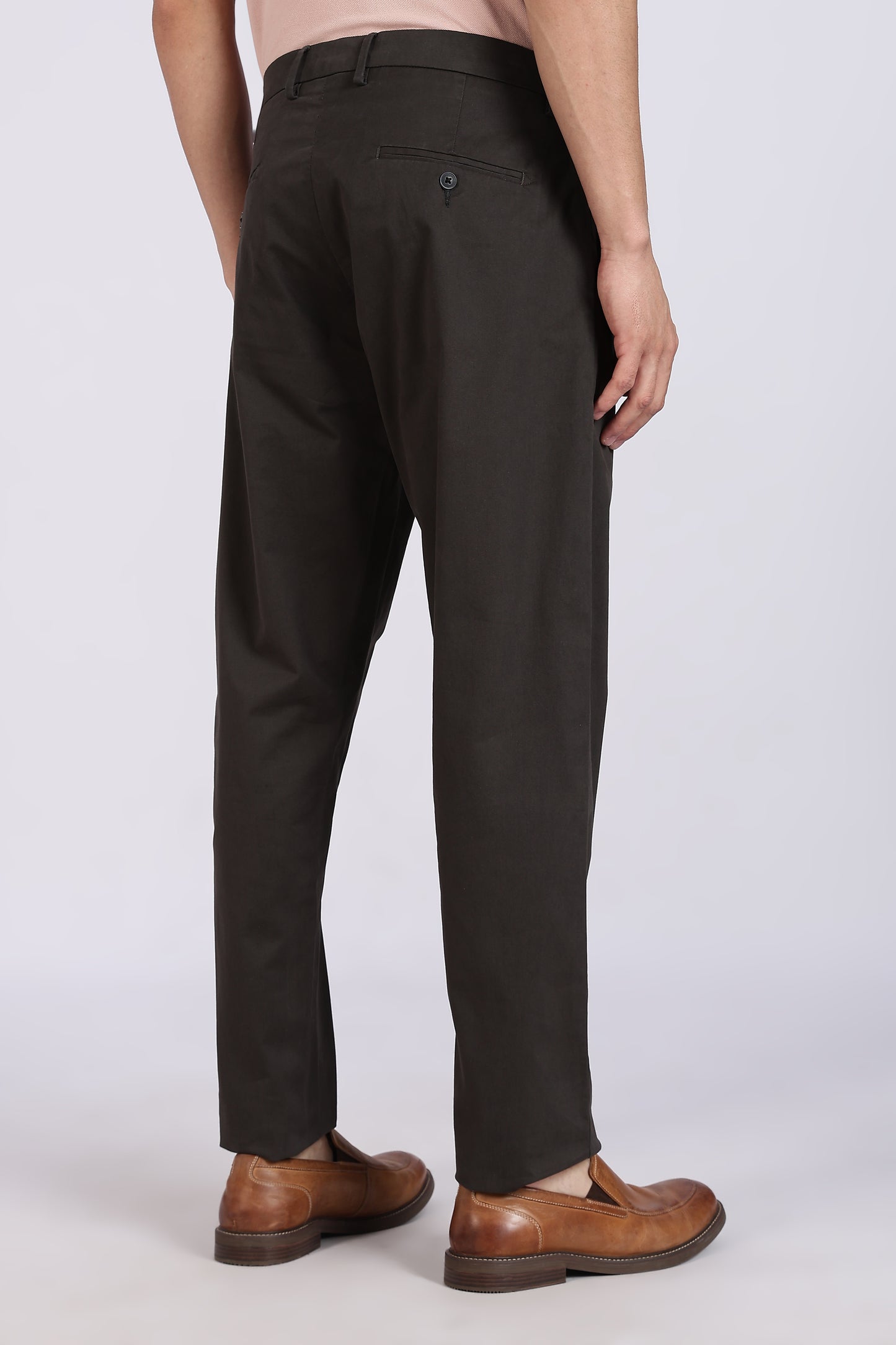 Cotton Chinos Pant Coffee Brown.