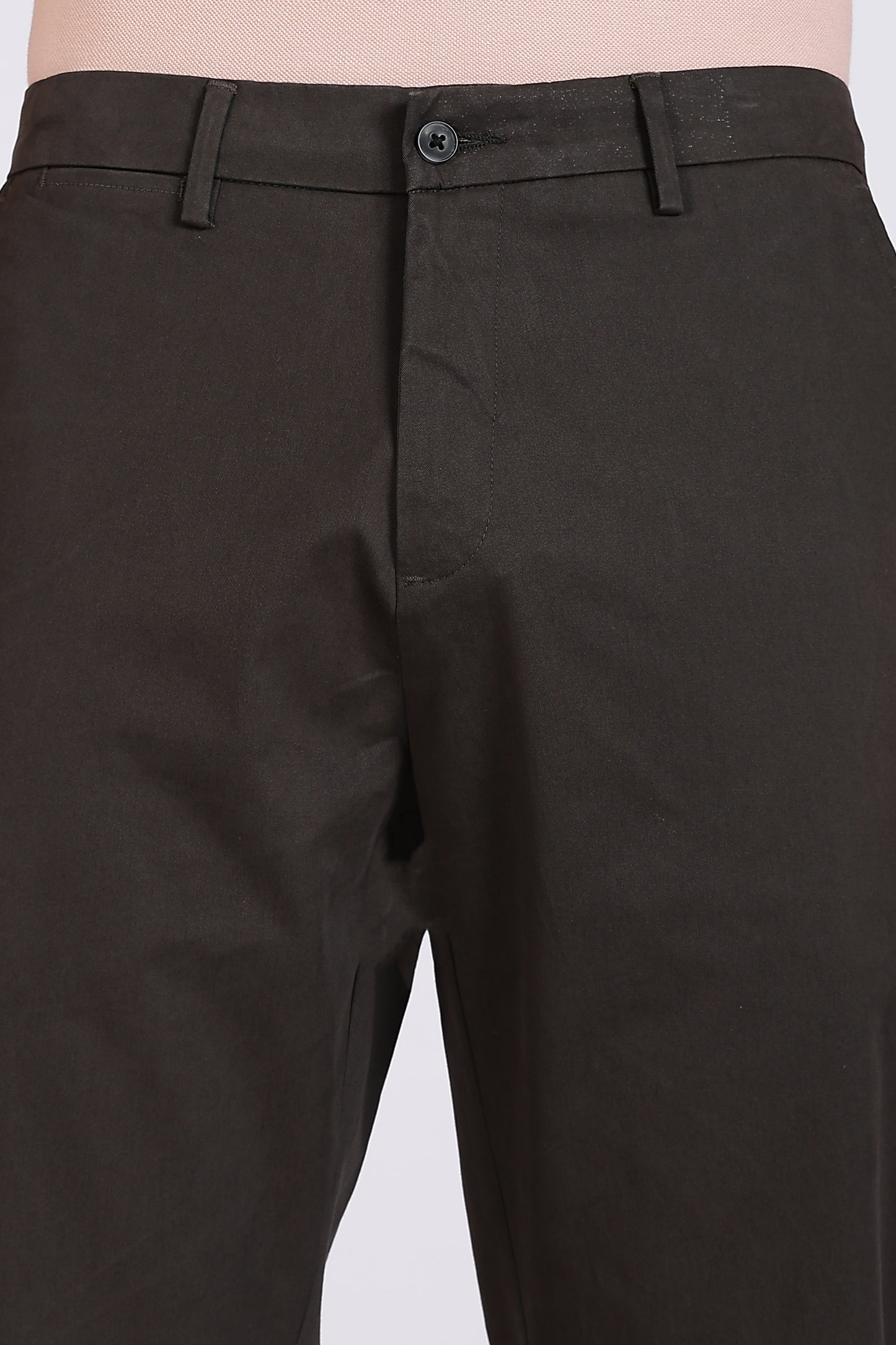 Cotton Chinos Pant Coffee Brown.
