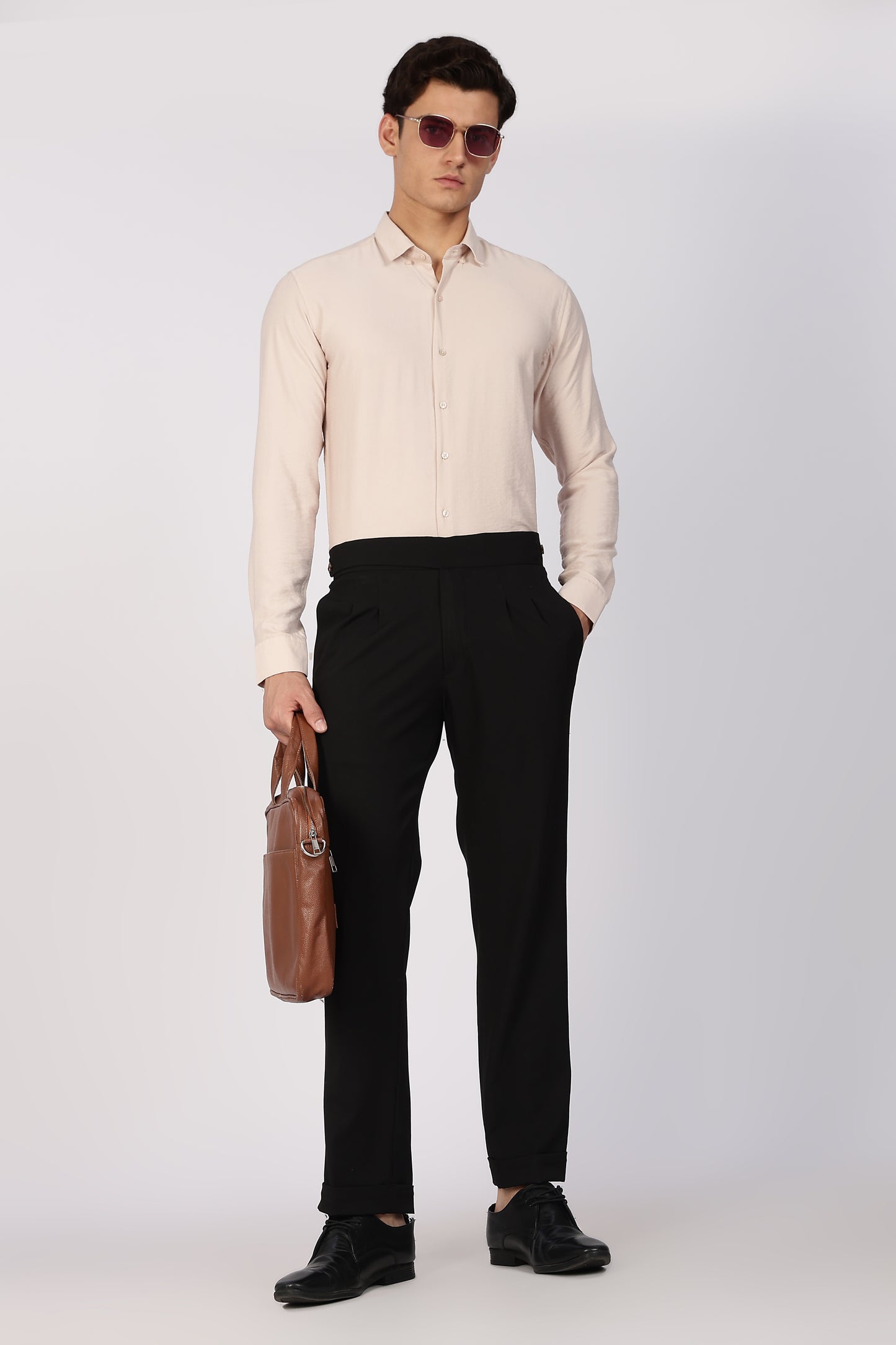 Regular Fit Classic Beige Linen Shirt