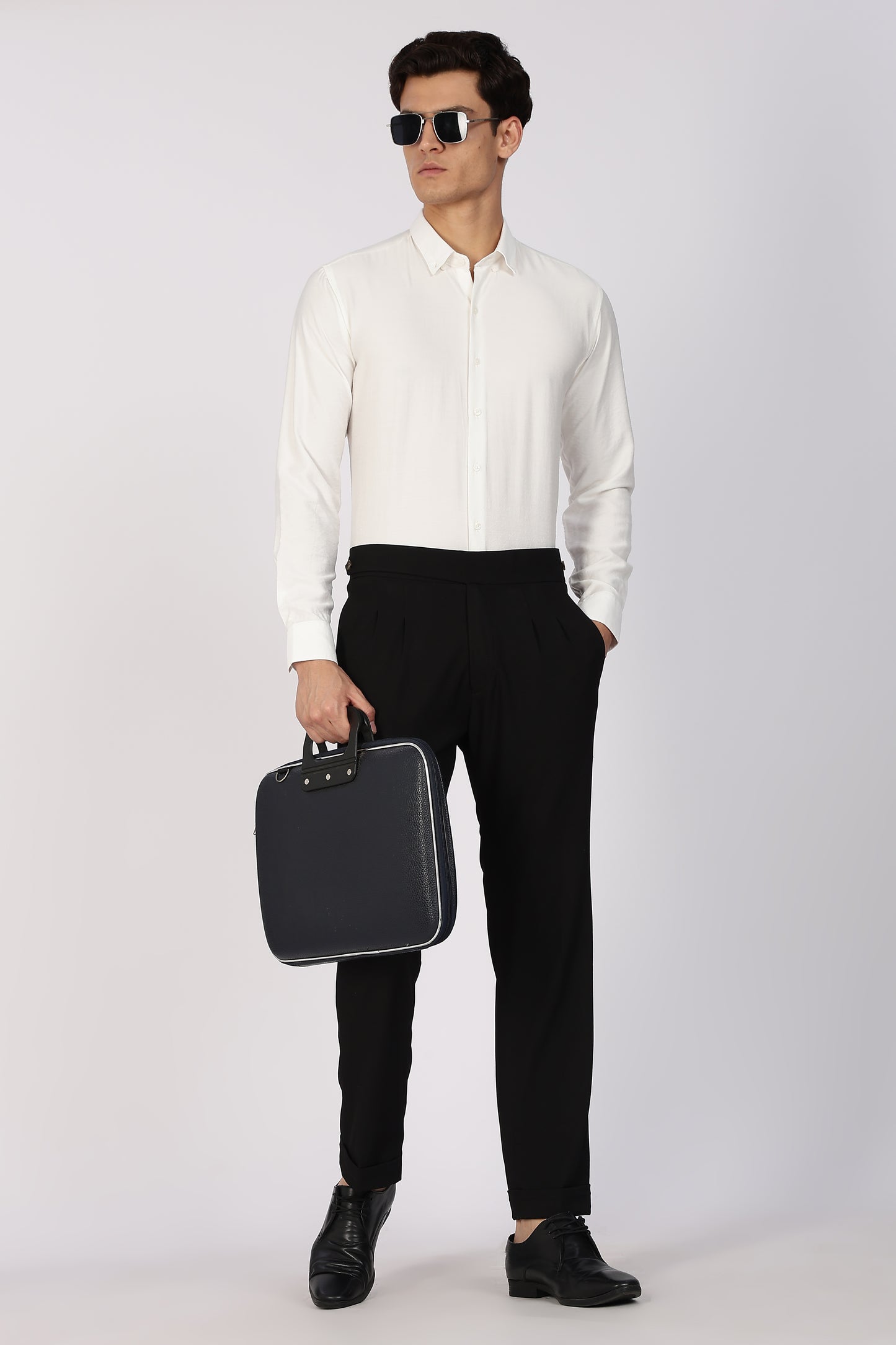 Regular Fit White Formal Shirt