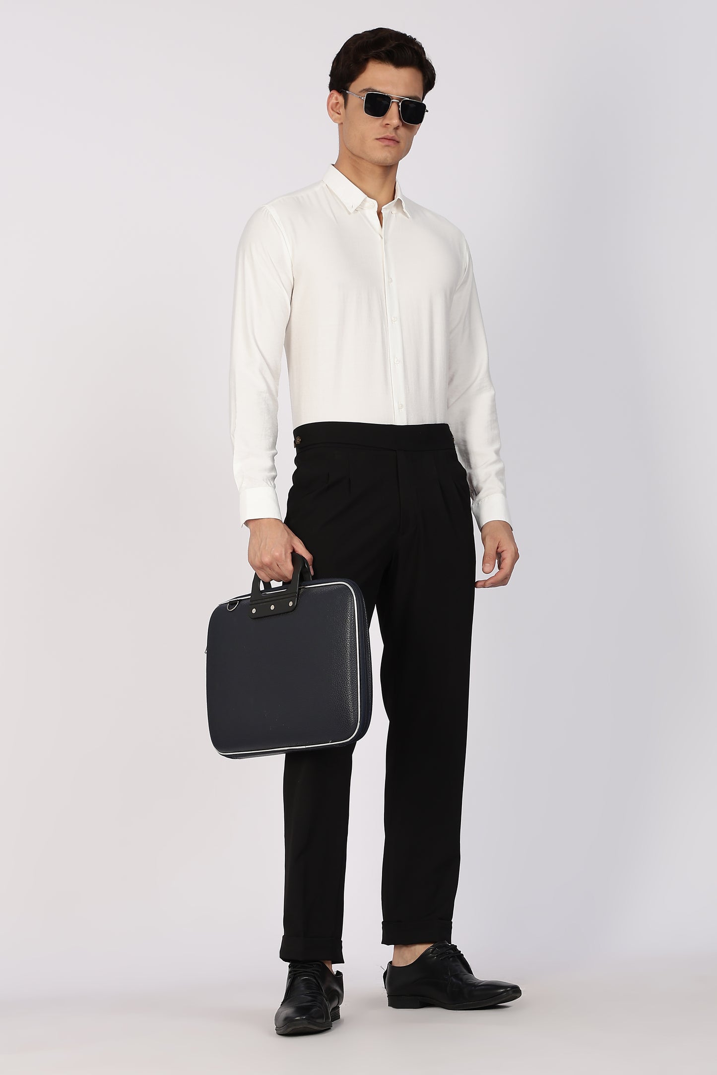 Regular Fit White Formal Shirt