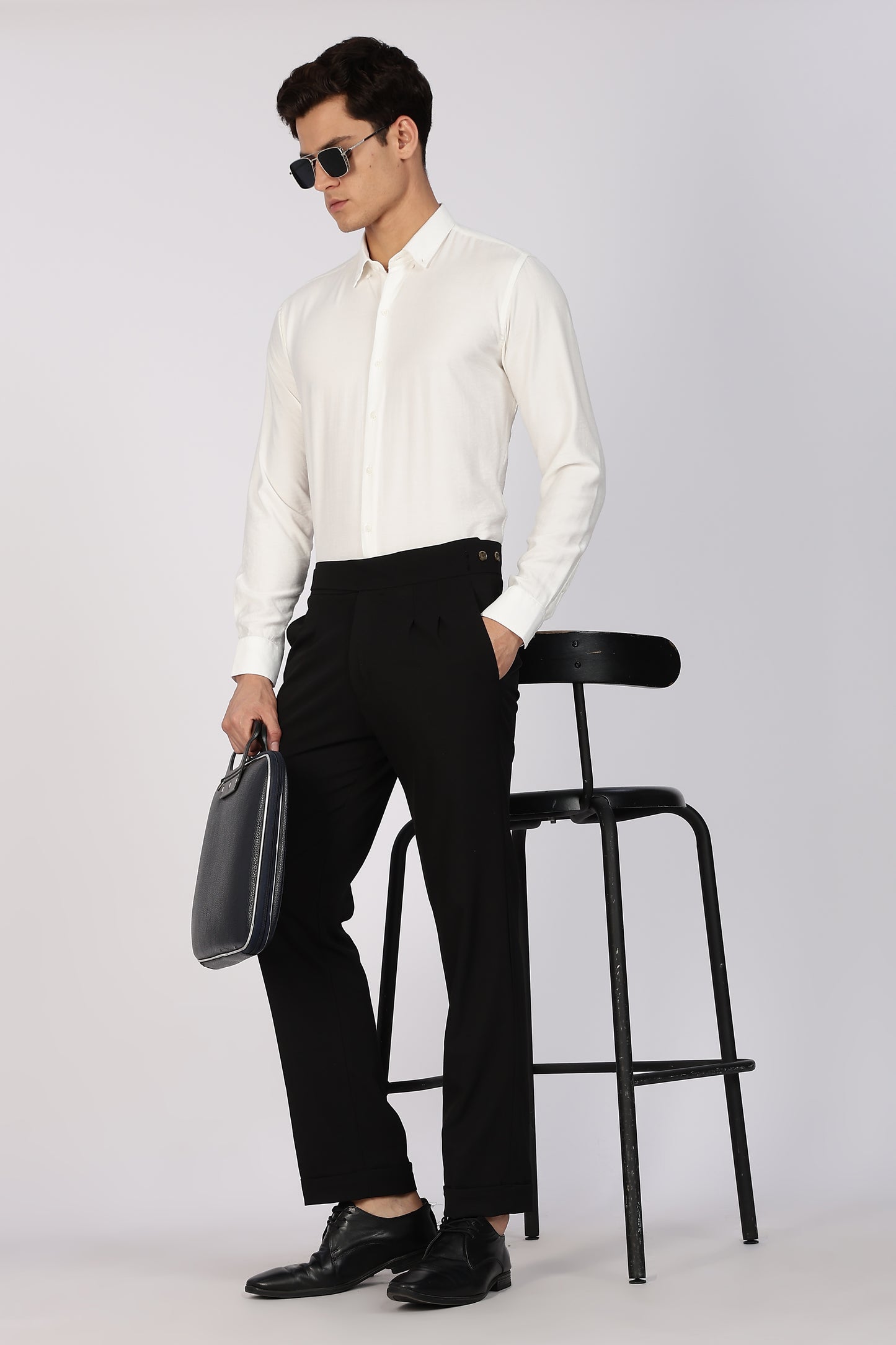 Regular Fit White Formal Shirt