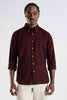 Regular Fit Pure Linen Maroon Shirt