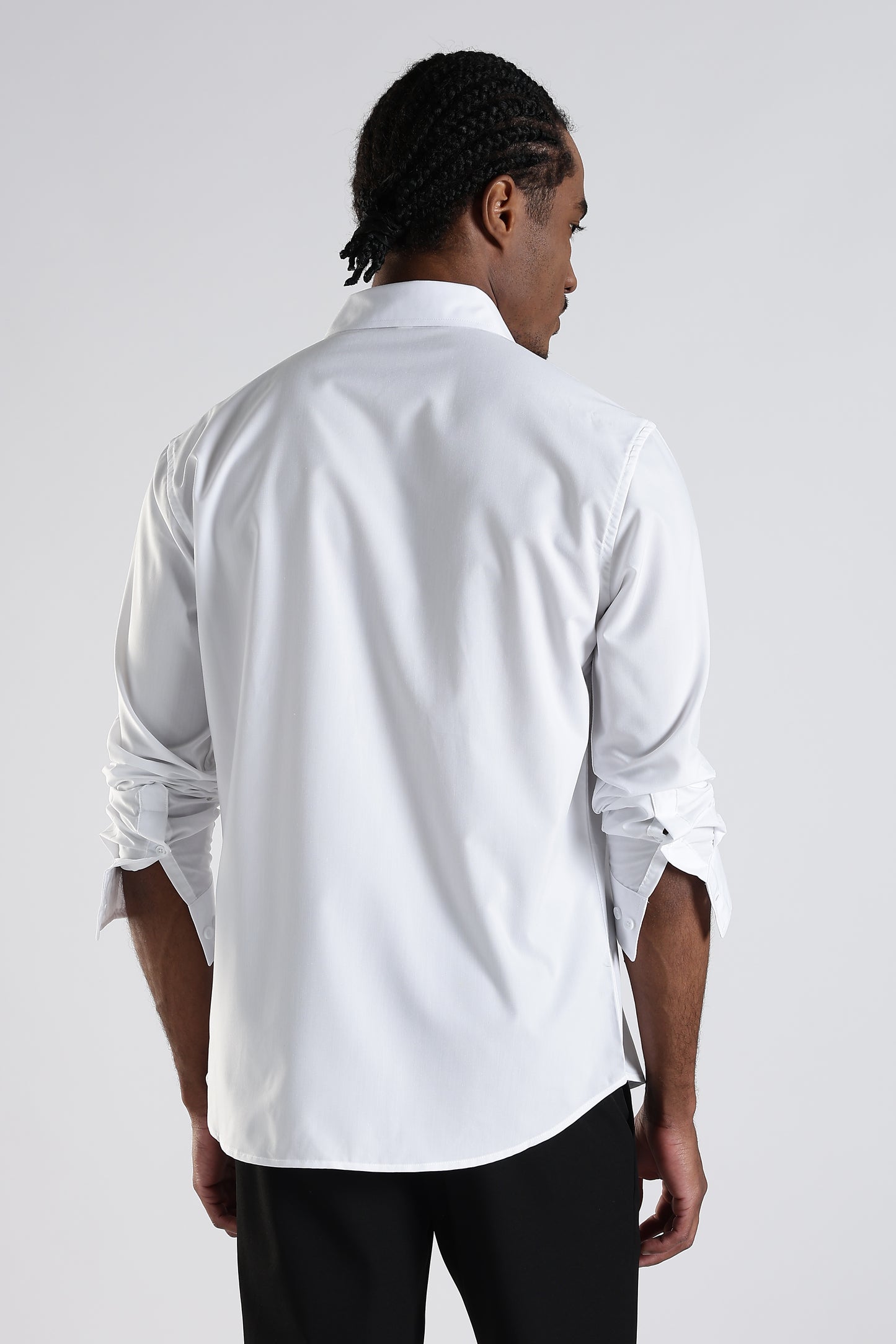 Regular Fit Stone Designer Embroidery Shirt