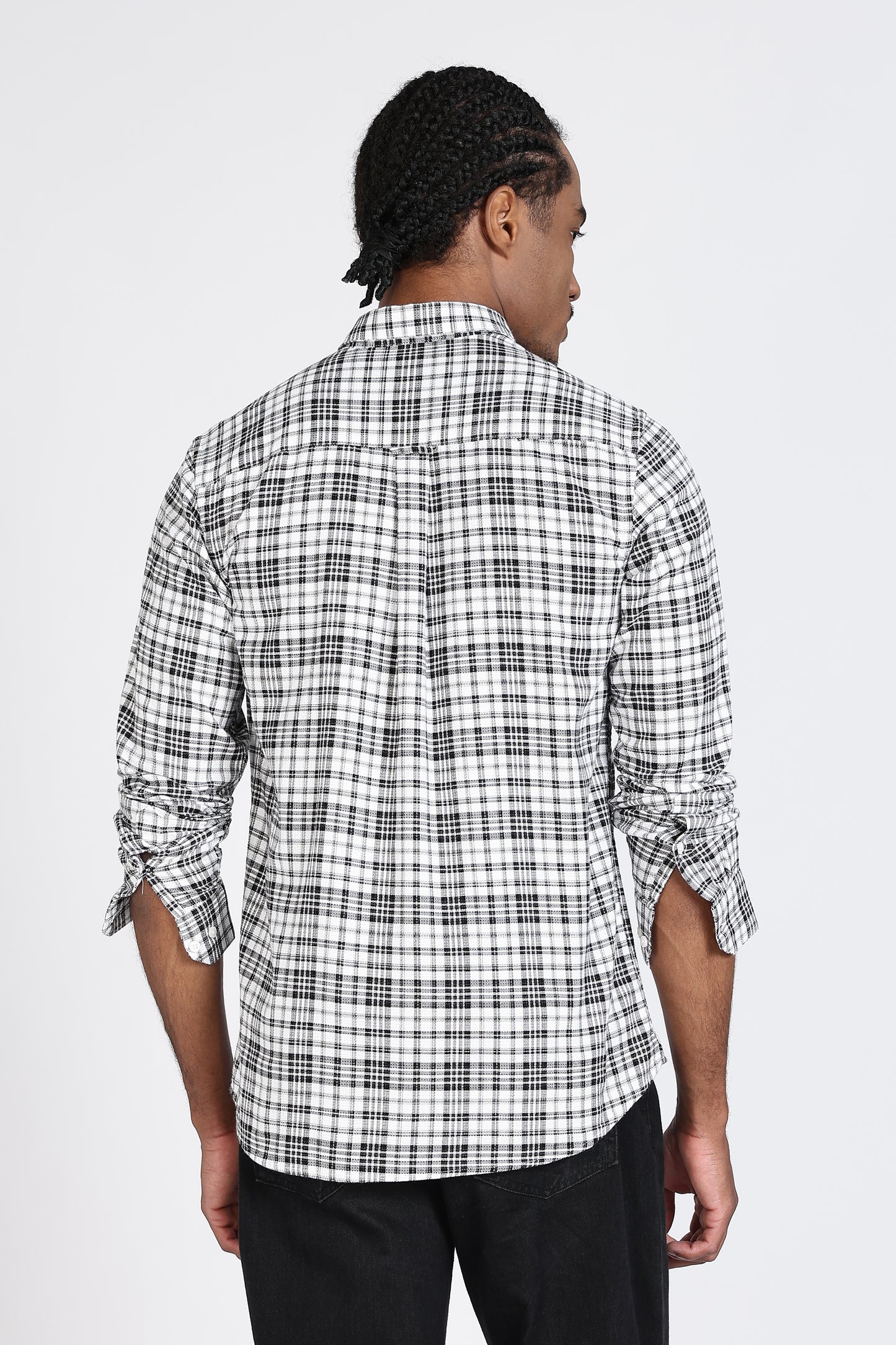 Regular Fit Check Design Cotton Shirt