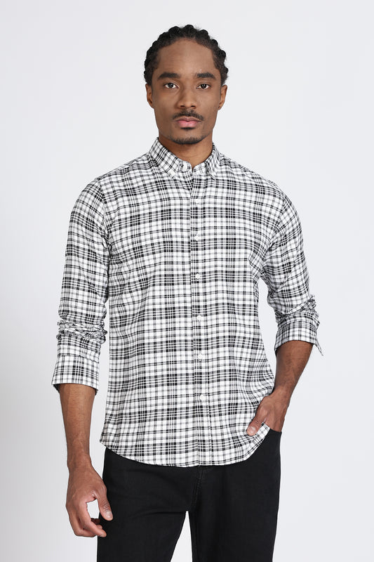 Regular Fit Check Design Cotton Shirt