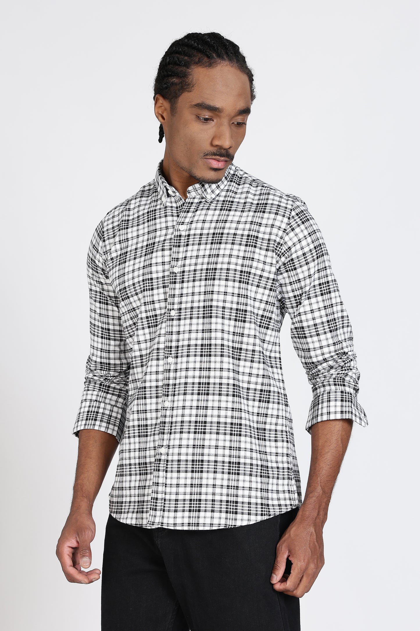 Regular Fit Check Design Cotton Shirt