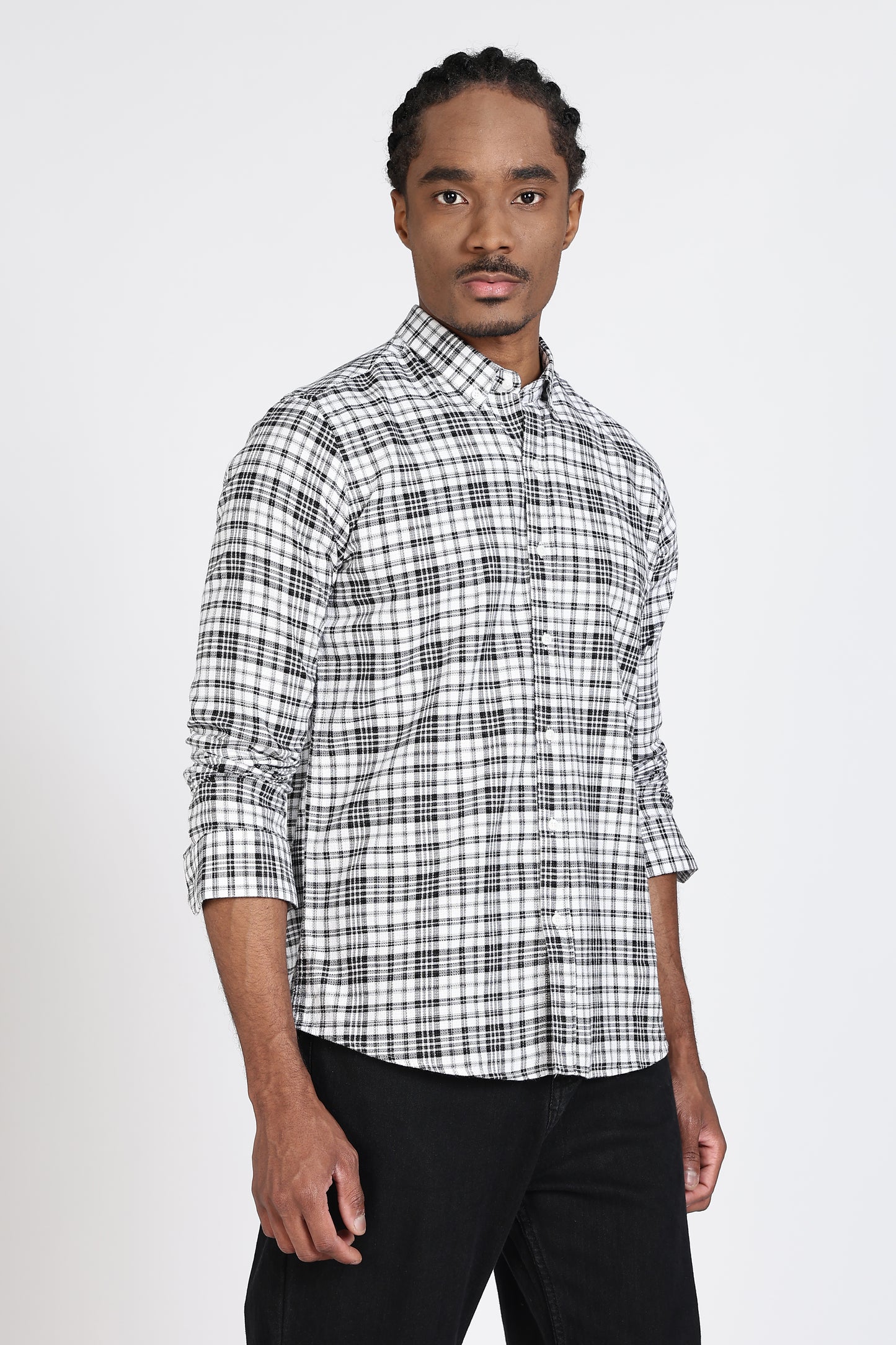 Regular Fit Check Design Cotton Shirt