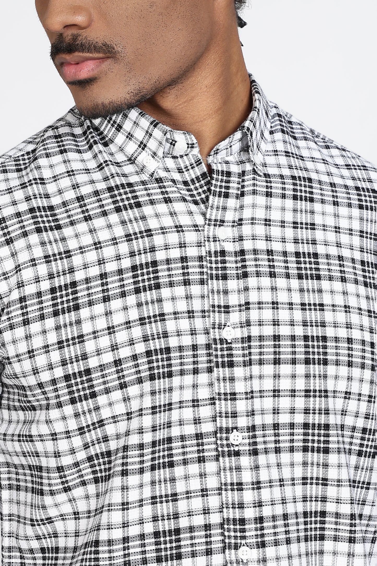 Regular Fit Check Design Cotton Shirt