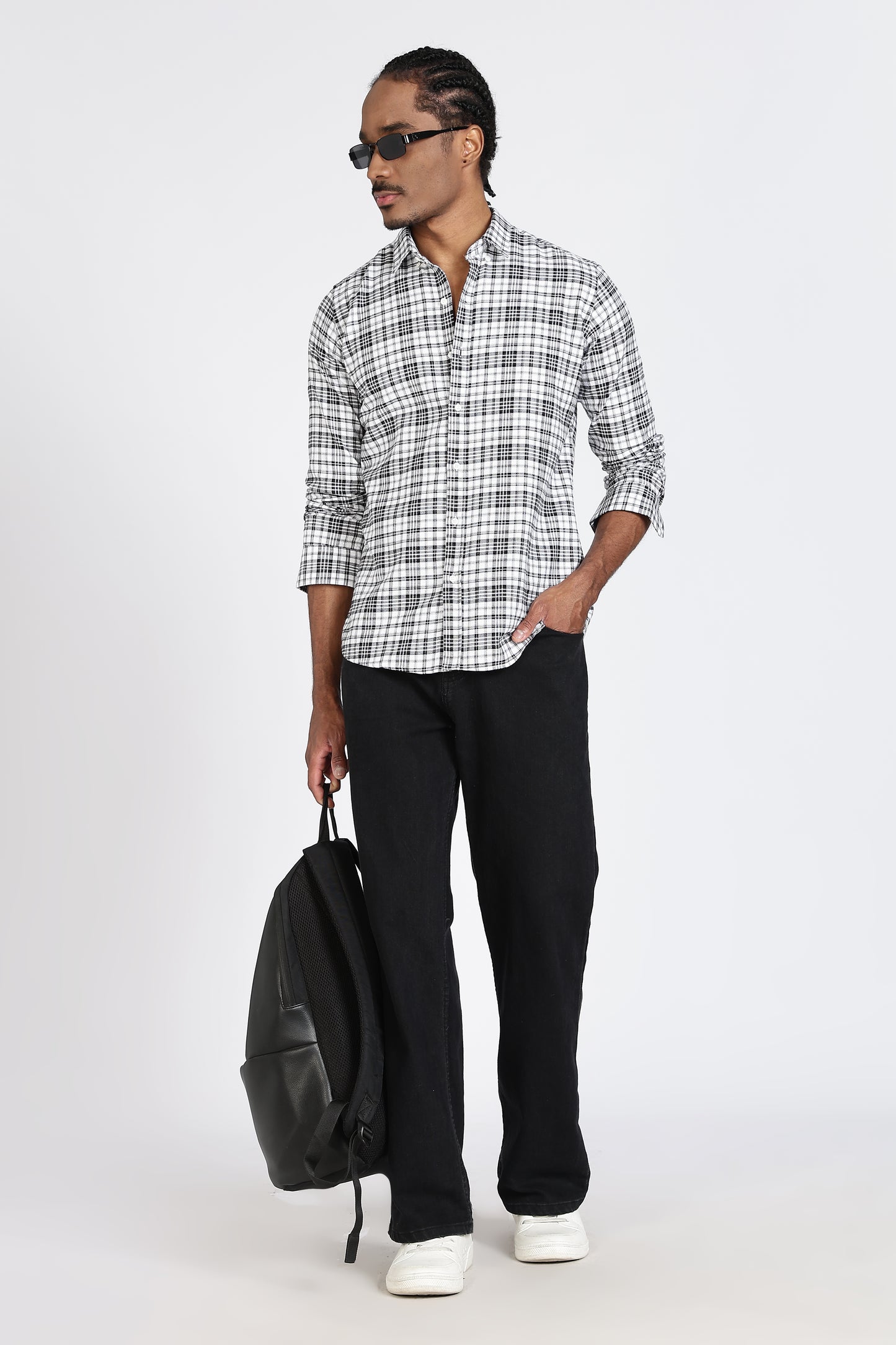 Regular Fit Check Design Cotton Shirt