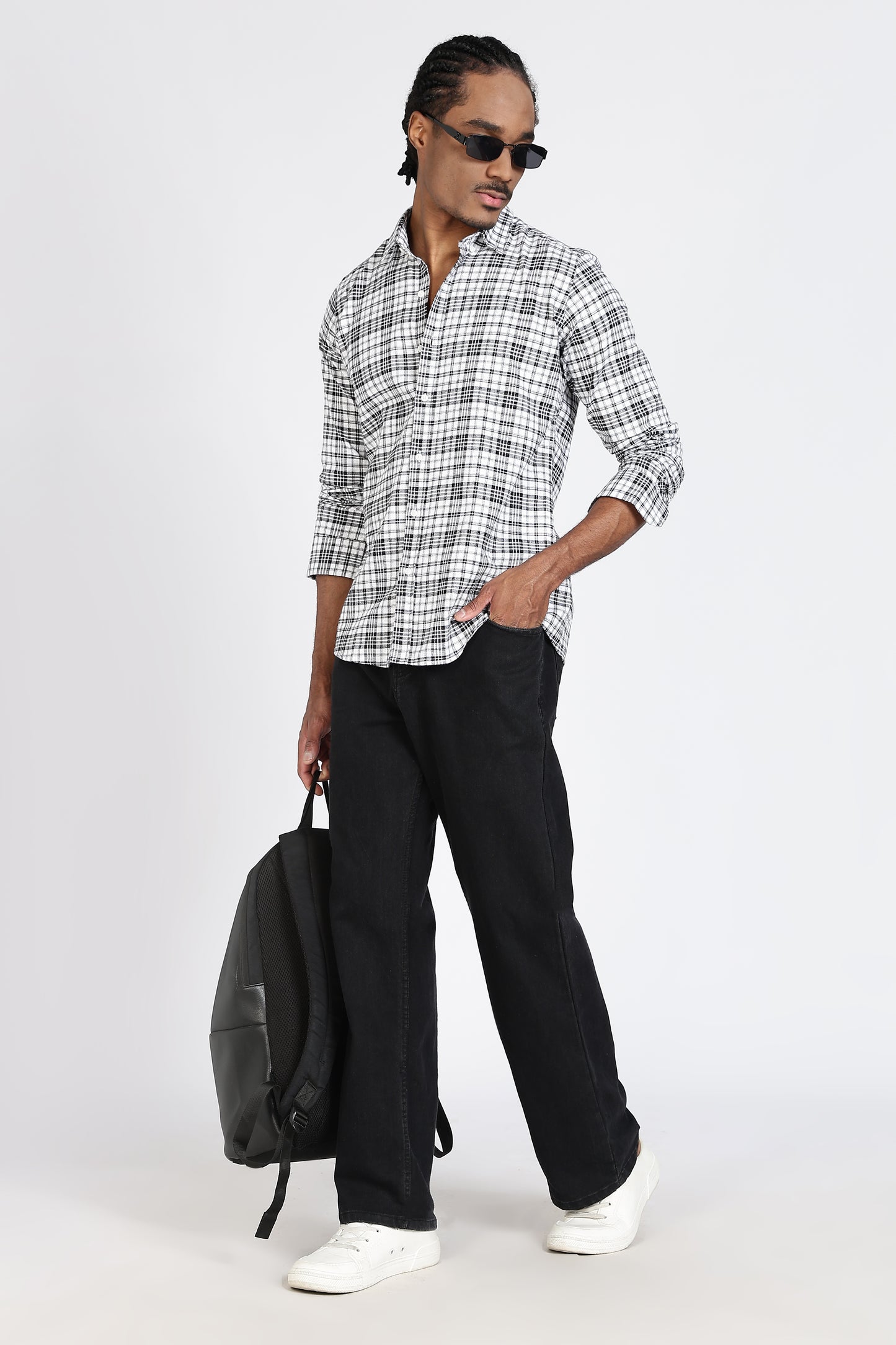 Regular Fit Check Design Cotton Shirt
