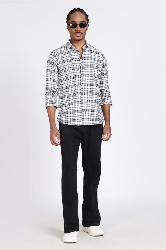 Regular Fit Check Design Cotton Shirt