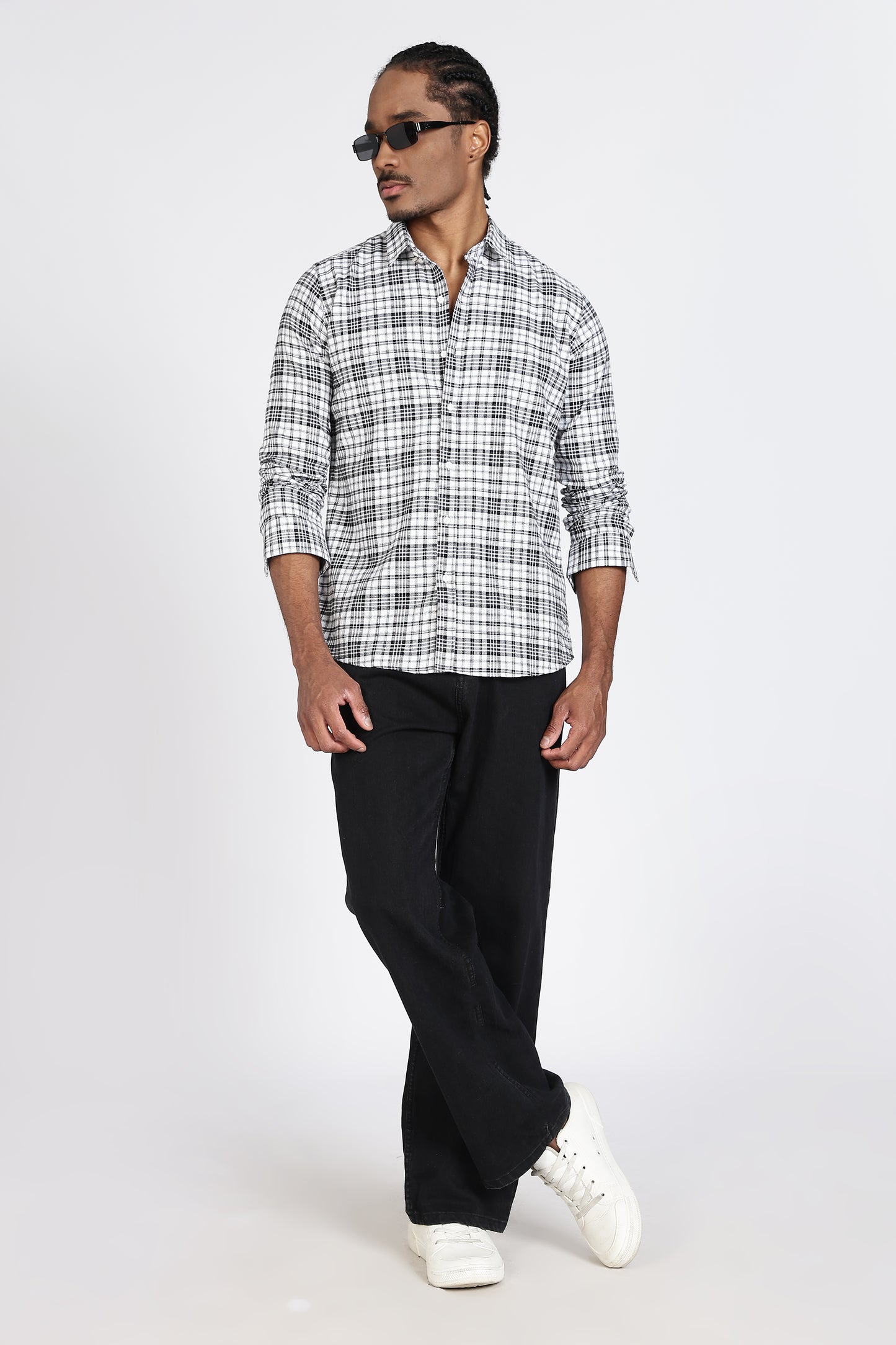 Regular Fit Check Design Cotton Shirt
