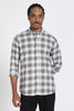 Regular Fit Grey Tartan Checked Shirt