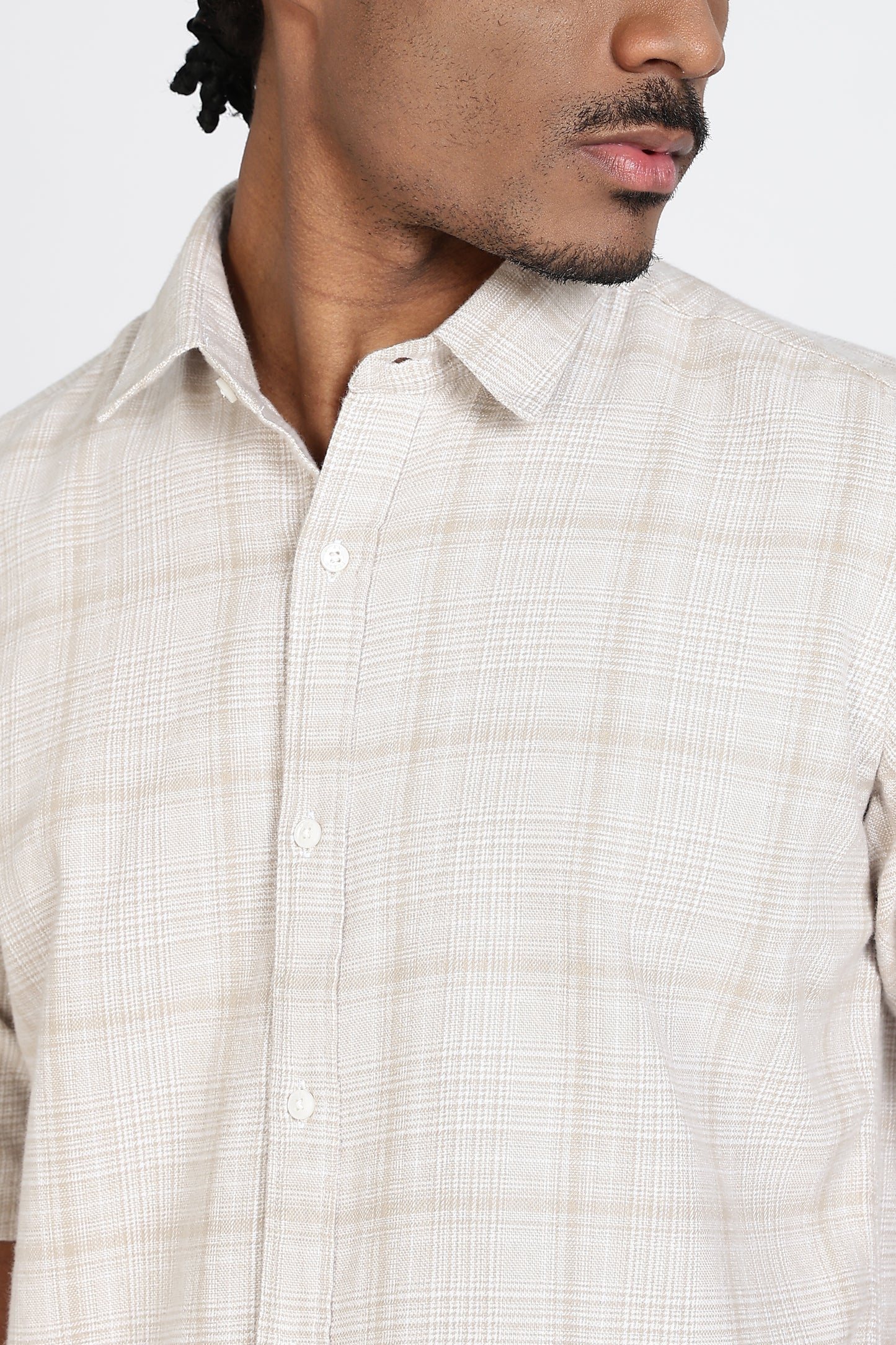 Regular Fit Check Design Cotton Shirt