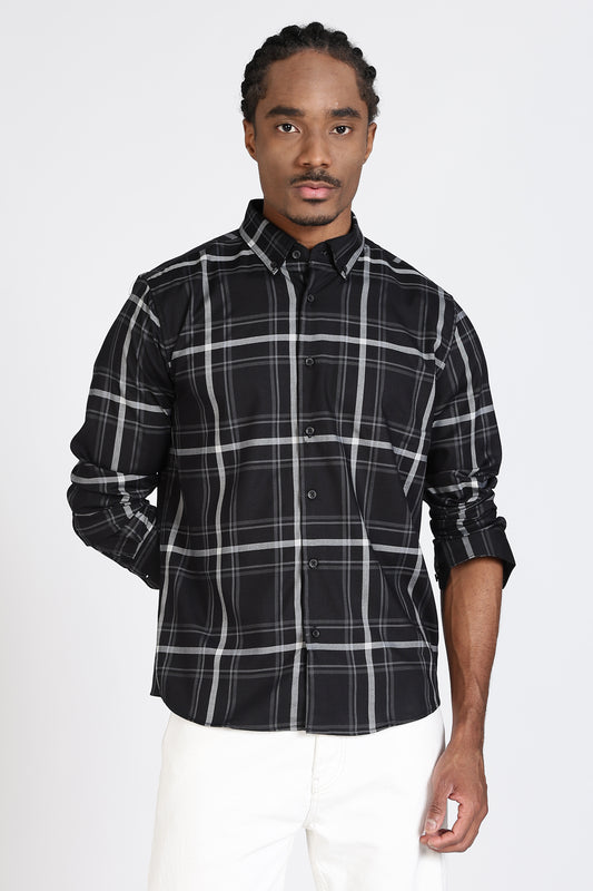 Regular Fit Check Design Cotton Shirt