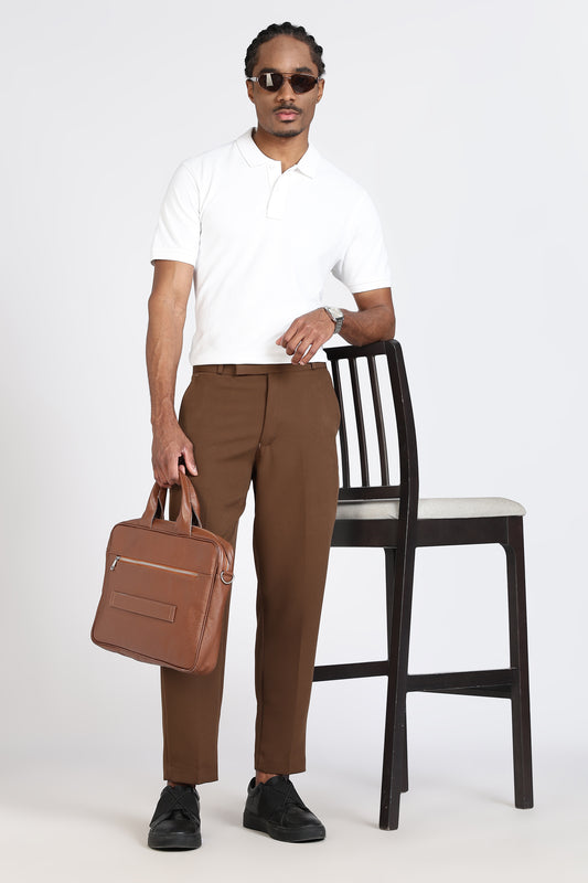 Formal Barbie Fabric Light Brown Trouser