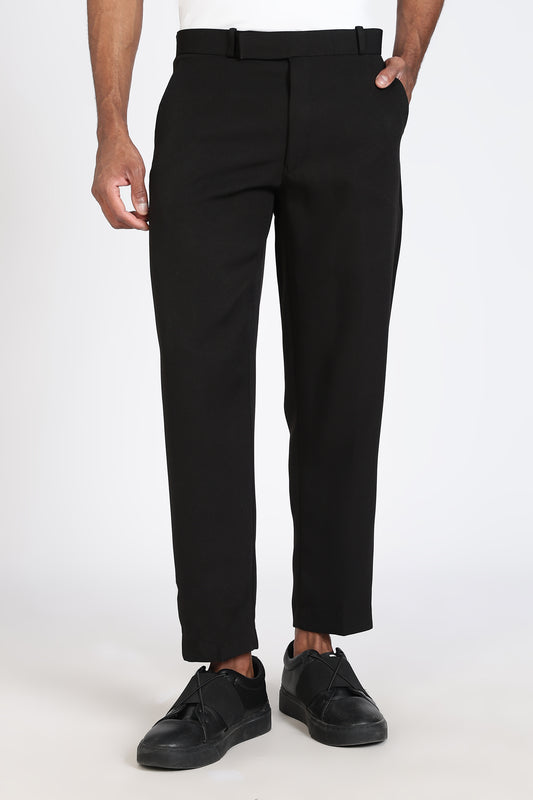 Formal Barbie Fabric Black Trouser