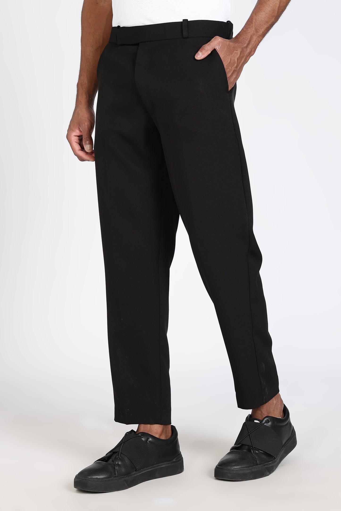 Formal Barbie Fabric Black Trouser