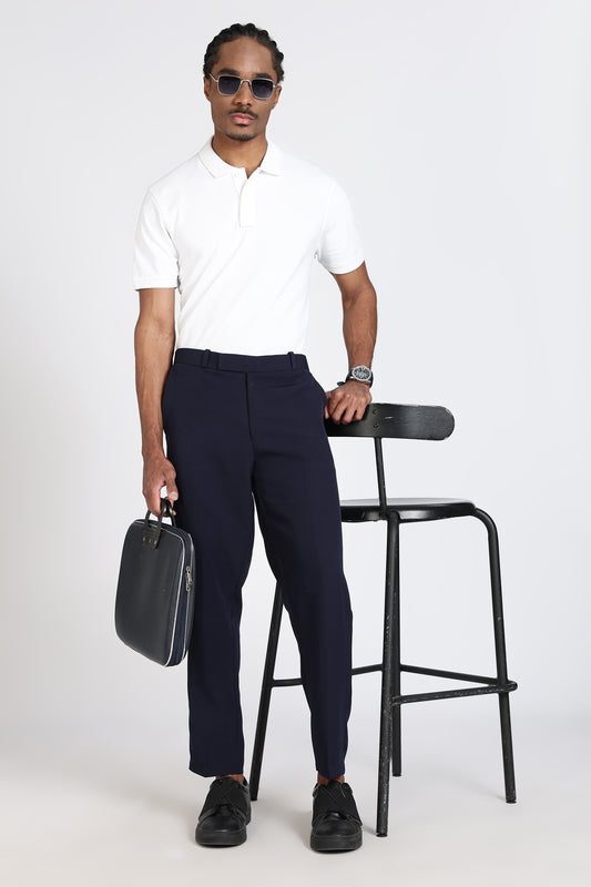 Formal Barbie Fabric Navy Blue Trouser