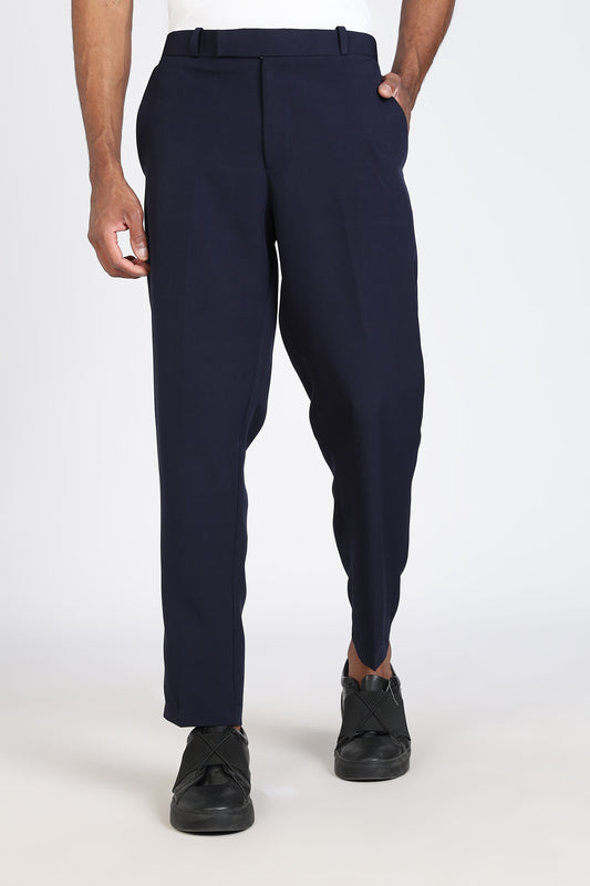 Formal Barbie Fabric Navy Blue Trouser